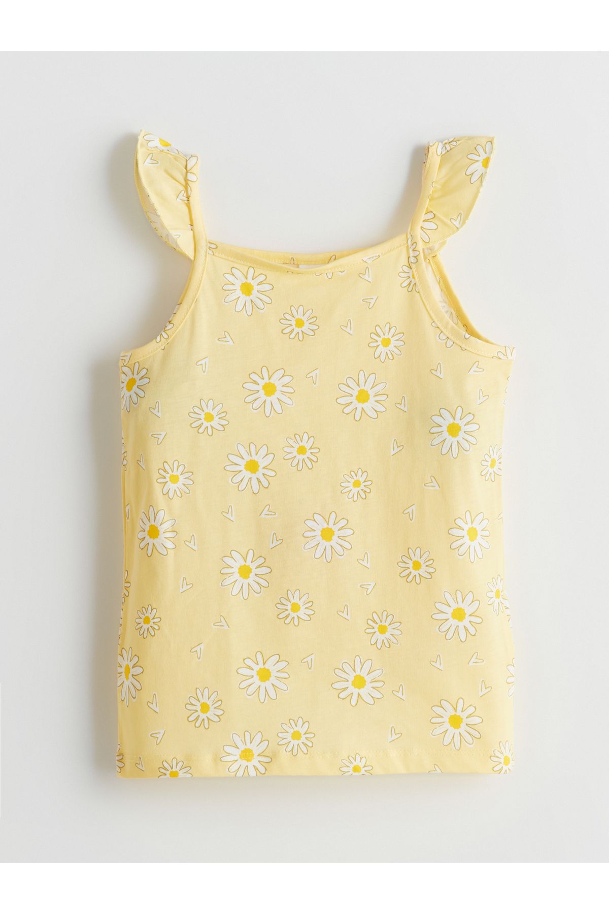 LC Waikiki-Strappy Floral Girl's Tank Top and Shorts 2-Piece 2