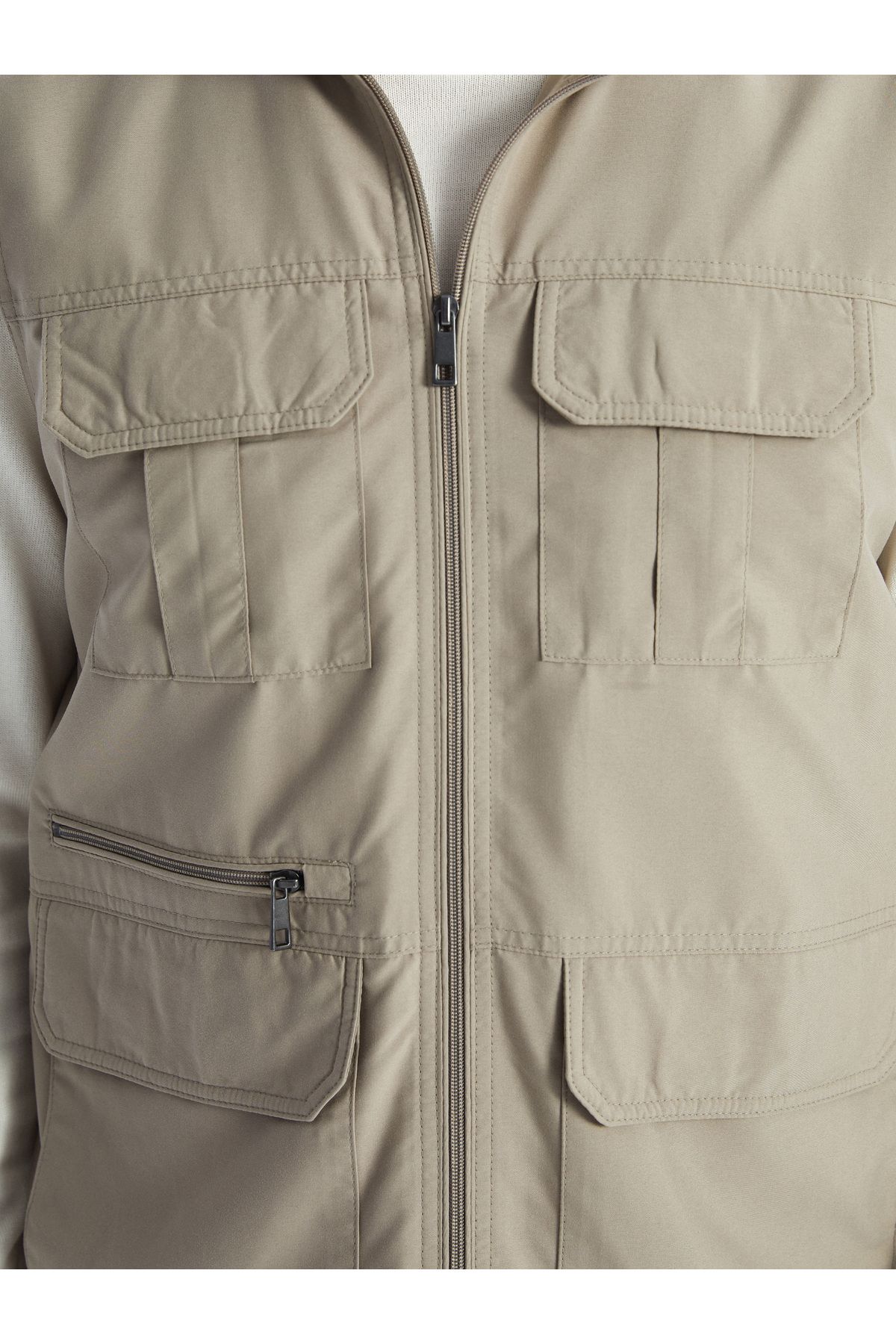 LC Waikiki-Herren-Jagdweste mit Stehkragen und Standard-Passform 3