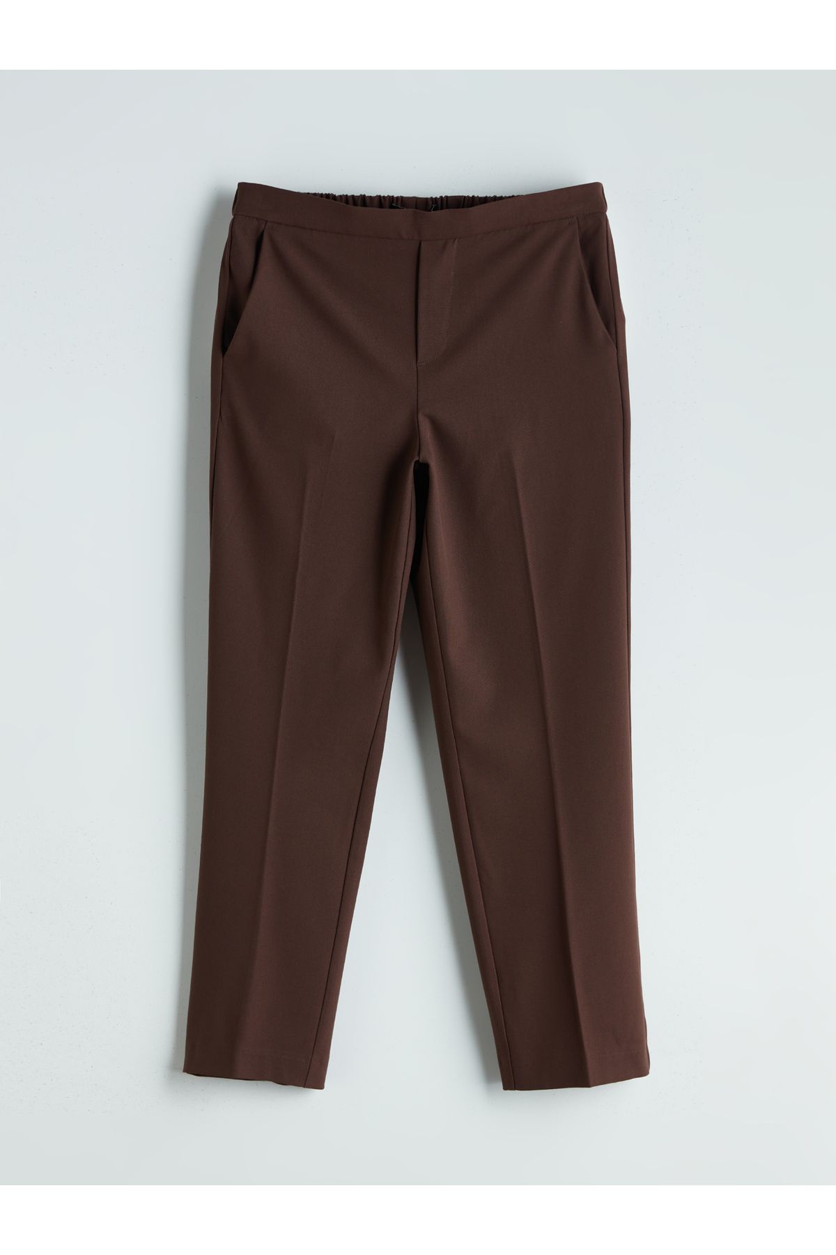 LC Waikiki-Standard Fit Women's Trousers with Elastic Waist 5
