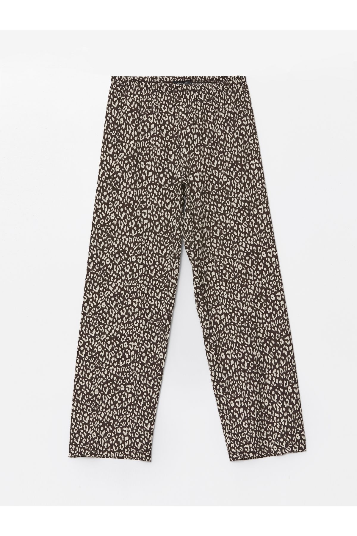LC Waikiki-Patterned Comfortable Patterned Women's Trousers with Elastic Waist 5