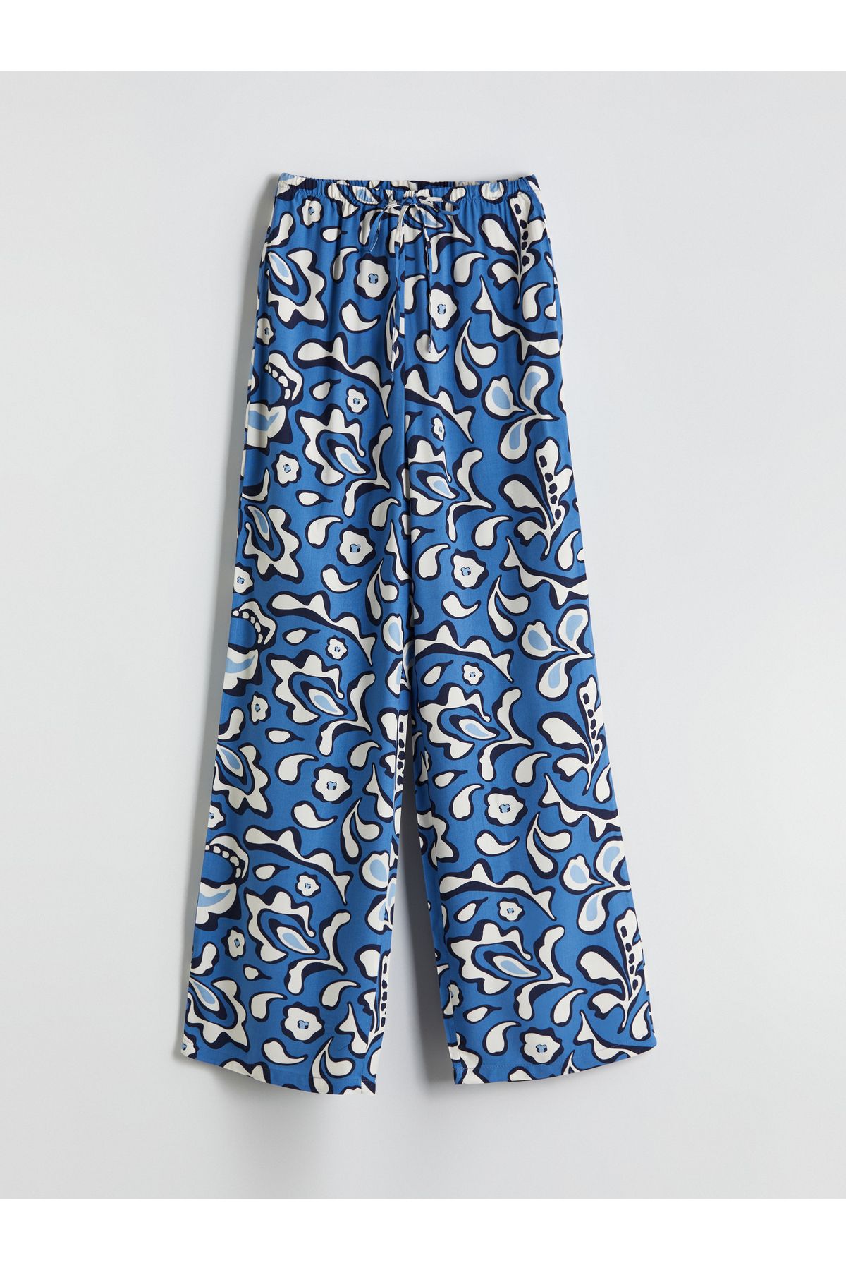 LC Waikiki-Pantaloni de damă cu model cu talie elastică 5