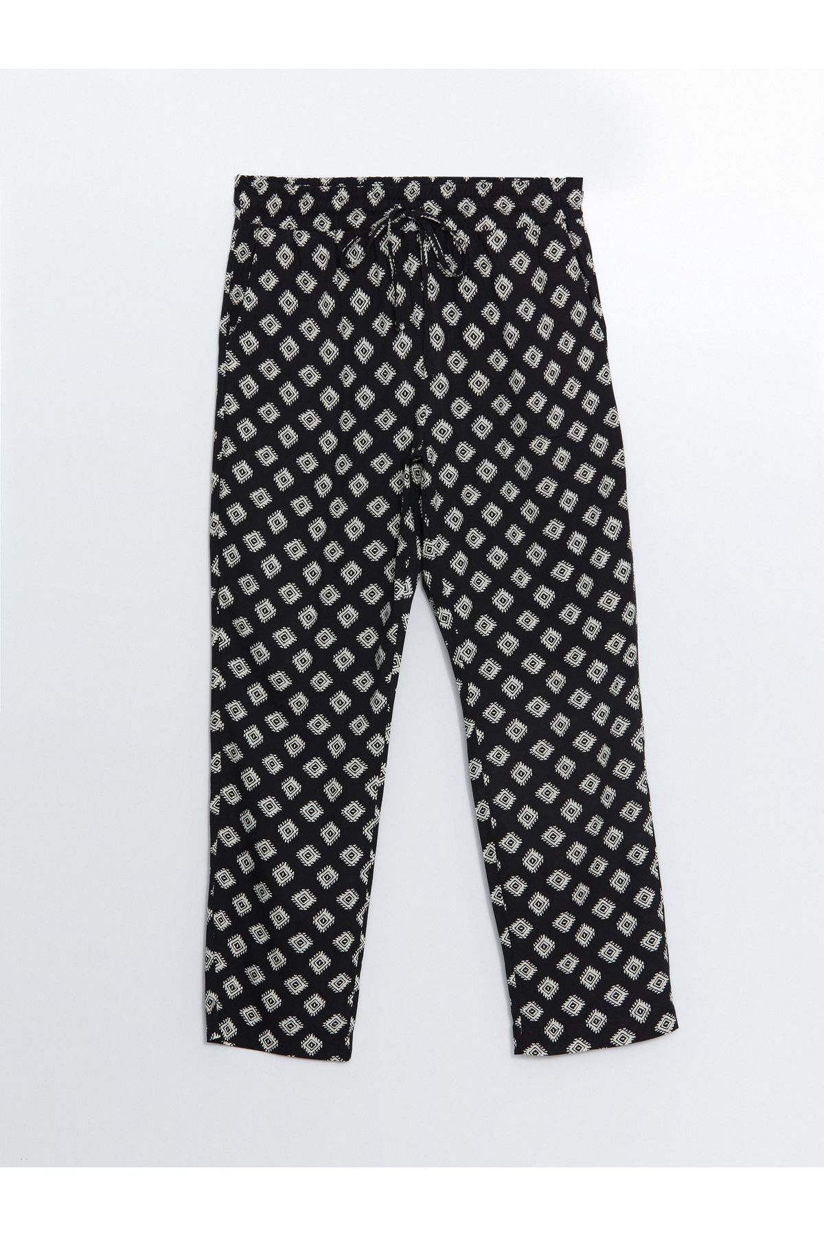 LC Waikiki-Comfortable Fit Patterned Maternity Pants with Elastic Waist 5