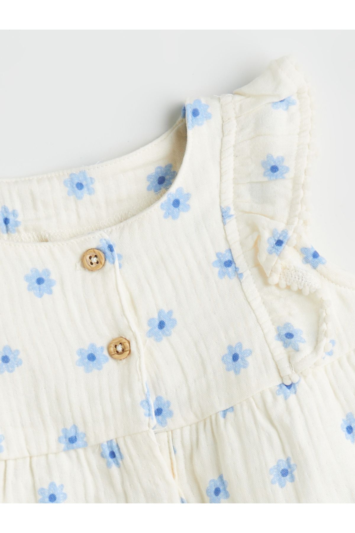 LC Waikiki-Blumen-Kinderbluse und Shorts im 2er-Pack 3