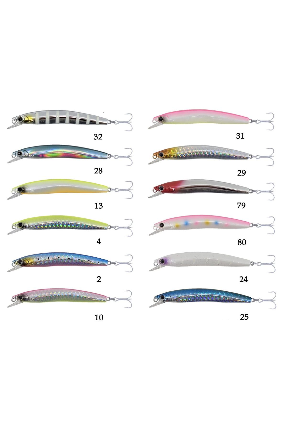 POWERLINE Power Line Minnow 01 80F Maket balık 13 no limon