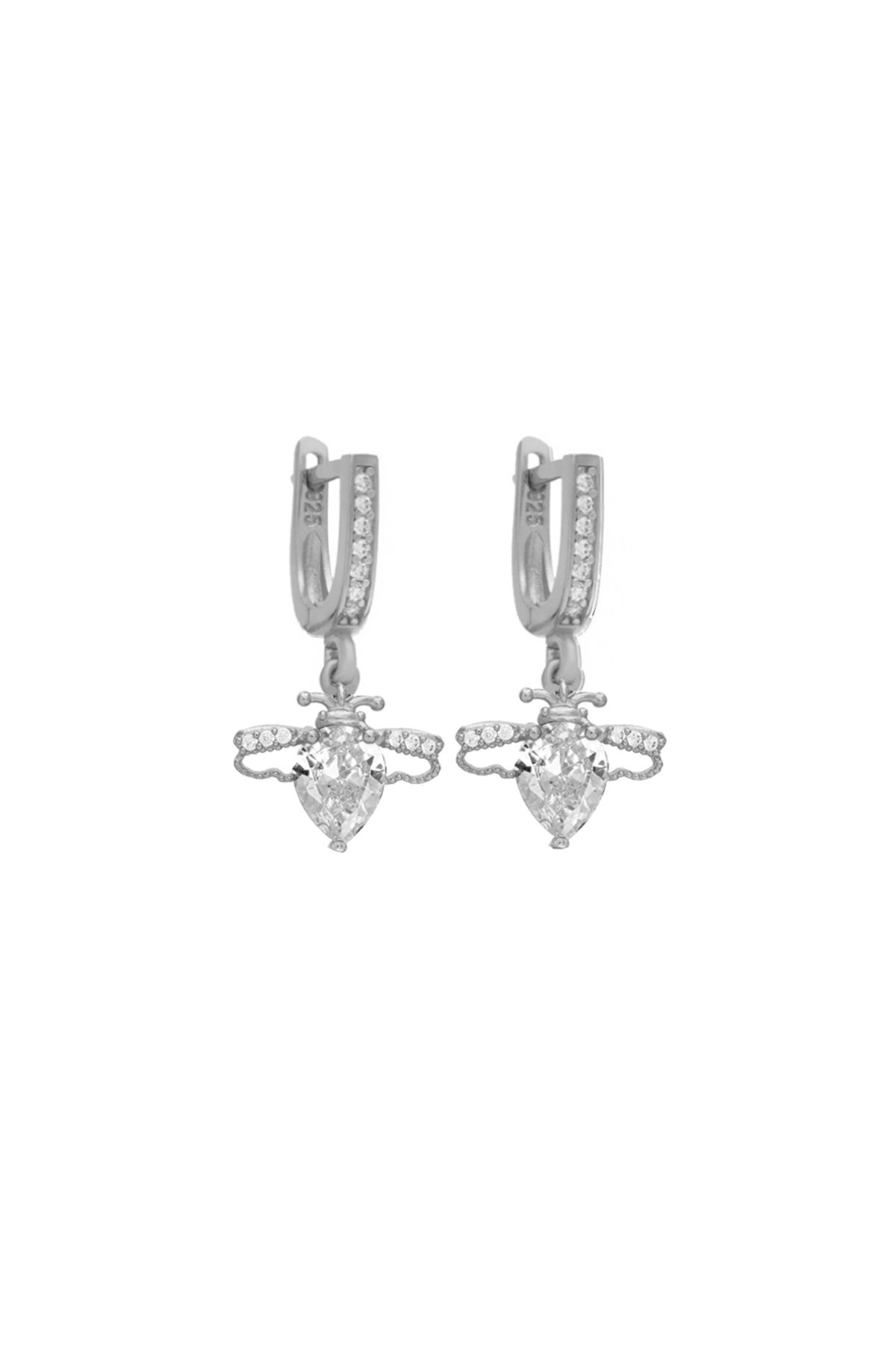 Silveranka 925 Ayar Gümüş Arı Küpe