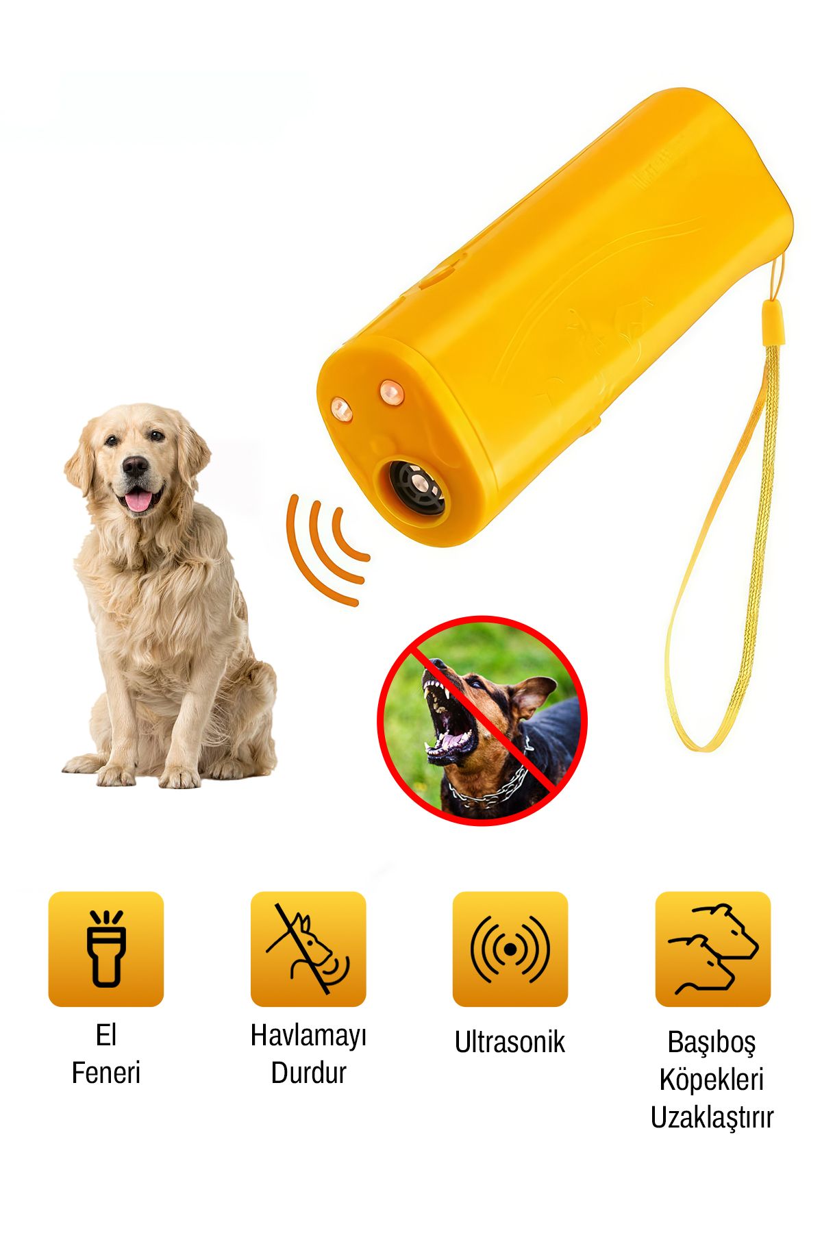 DEMPOWER Ultrasonik Köpek Uzaklaştırıcı Cihaz