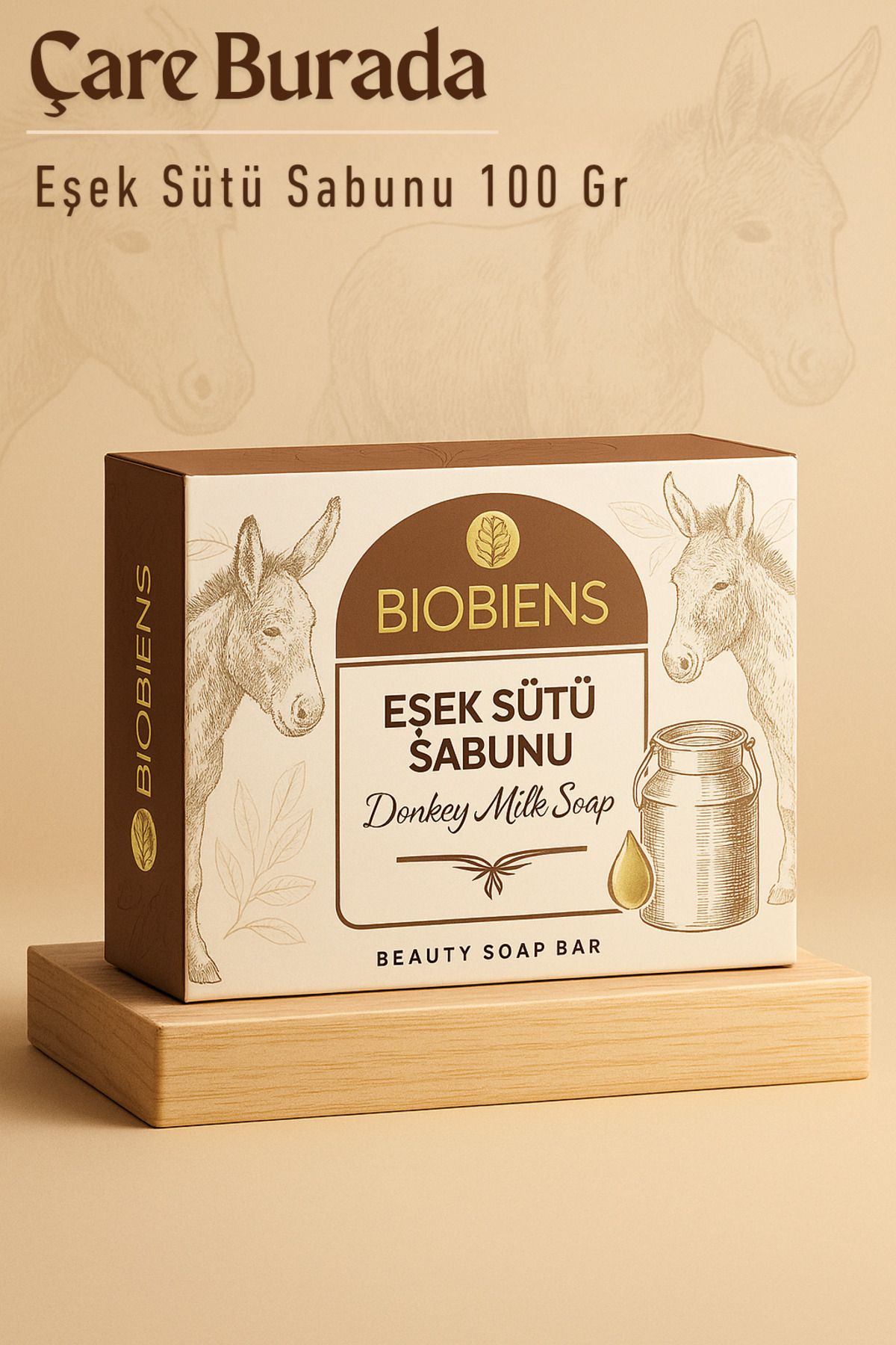 Çare Burada Biobiens - Eşek Sütlü Sabun 100 Gr