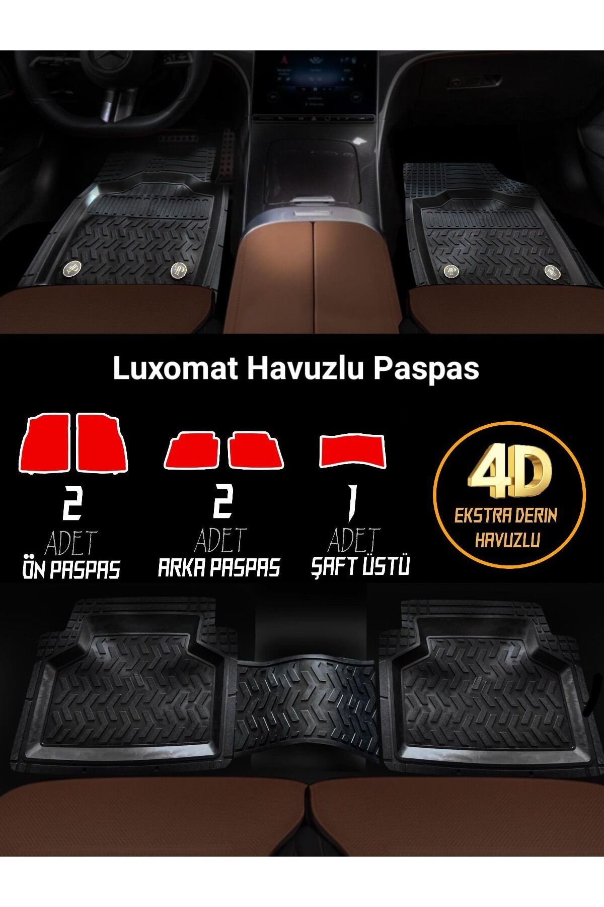Alpax Mazda 323 Sedan 1990-1996 Modellerine UYUMLU 4D HAVUZLU PASPAS