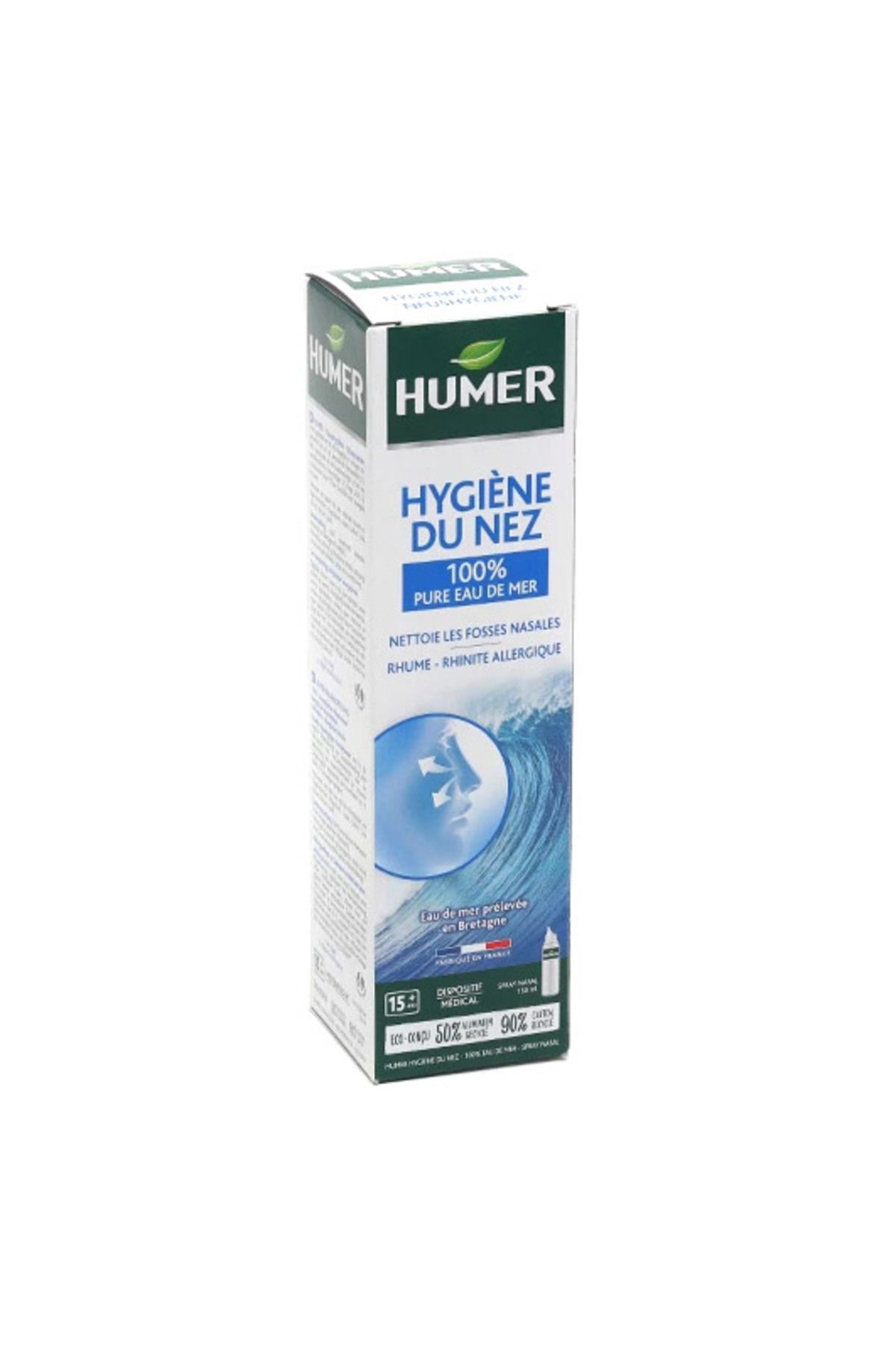 Humer Spray Nazal, Humer, Hygiene Du Nez, Pentru Igiena Zilnică A Nasului, Fără Conservanți, 150 Ml - One Size