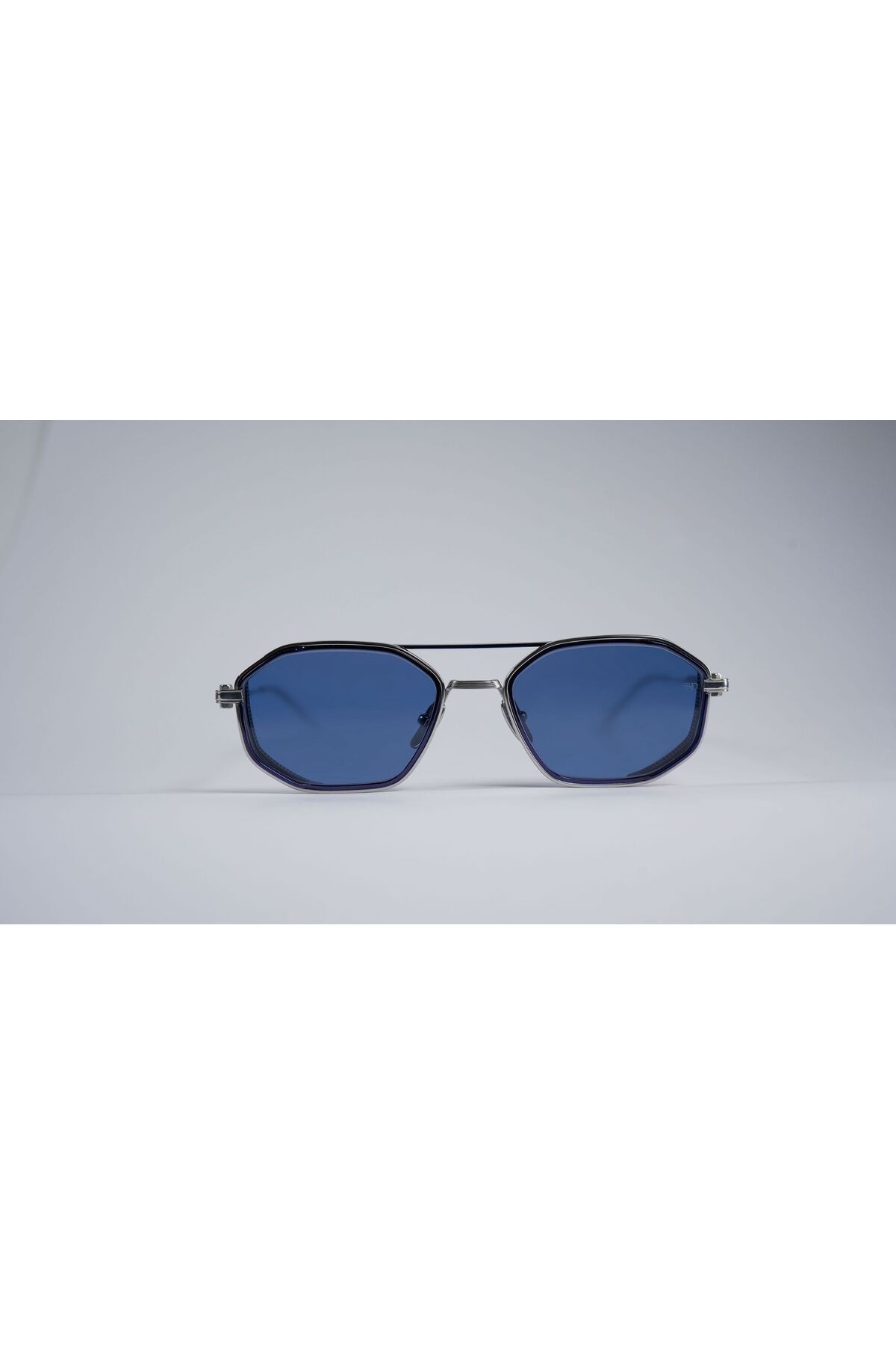 PRESİDORYA Presidorya PD7029SSIL/SRGLD Unisex Güneş Gözlüğü Mavi & Gümüş Çerçeve Mavi Lens UV400