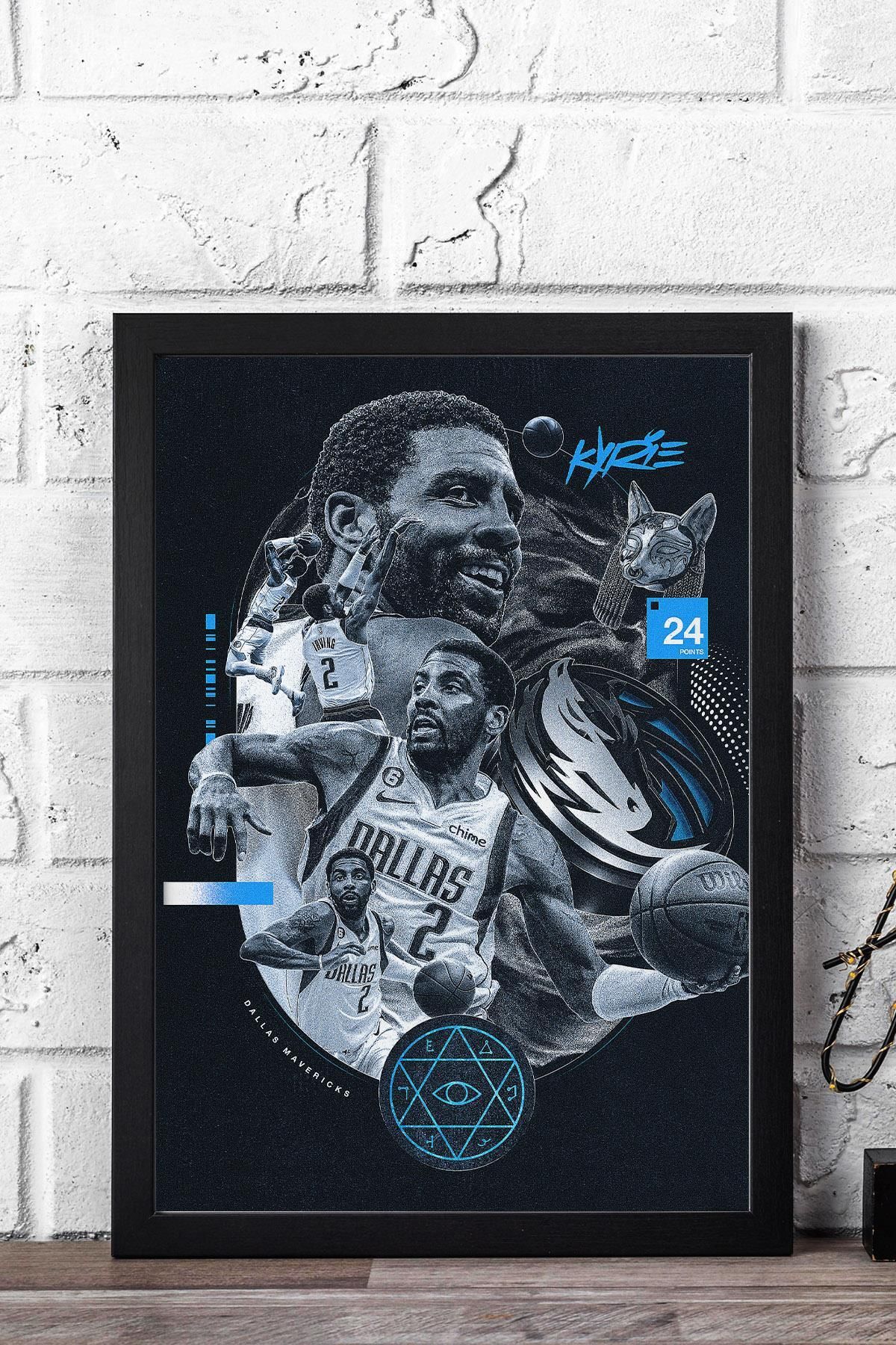 Saturn Kyrie Irving Çerçeveli Tablo - Basketbol NBA Posteri Tablo