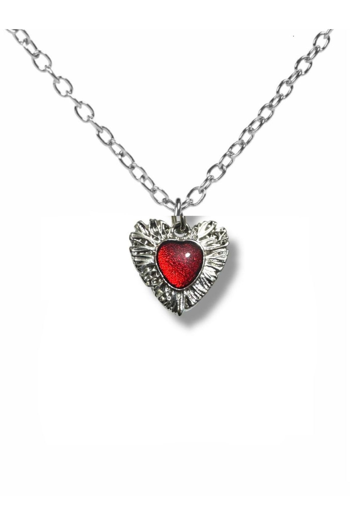 Herşey Nota Rose Eye of Heart Unisex Kolye – Gül Gözünde Saklı Kalbin Sırrı
