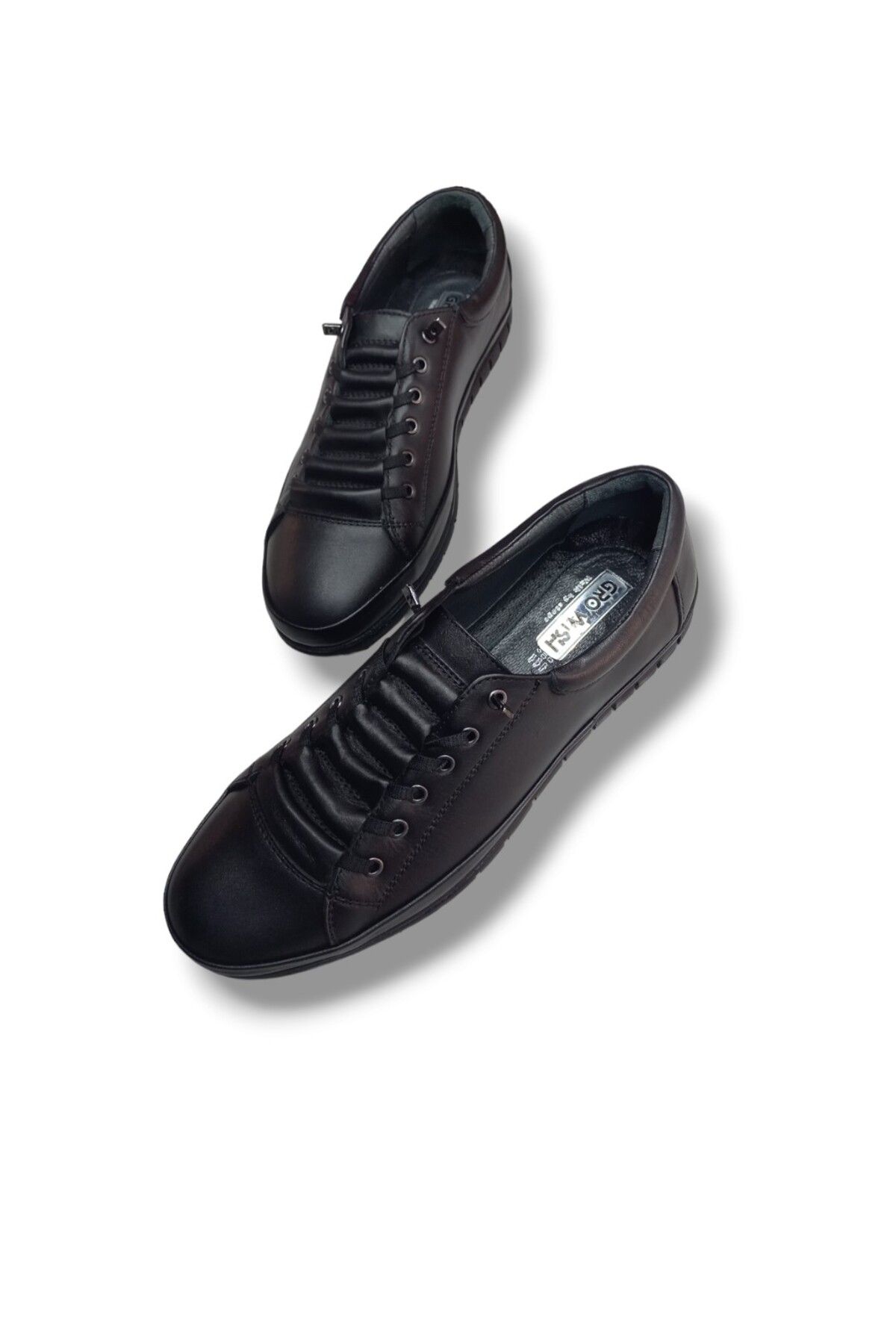 Growish GR193 Hakiki Deri Gizli Bağcıklı Erkek Sneaker Ayakkabı