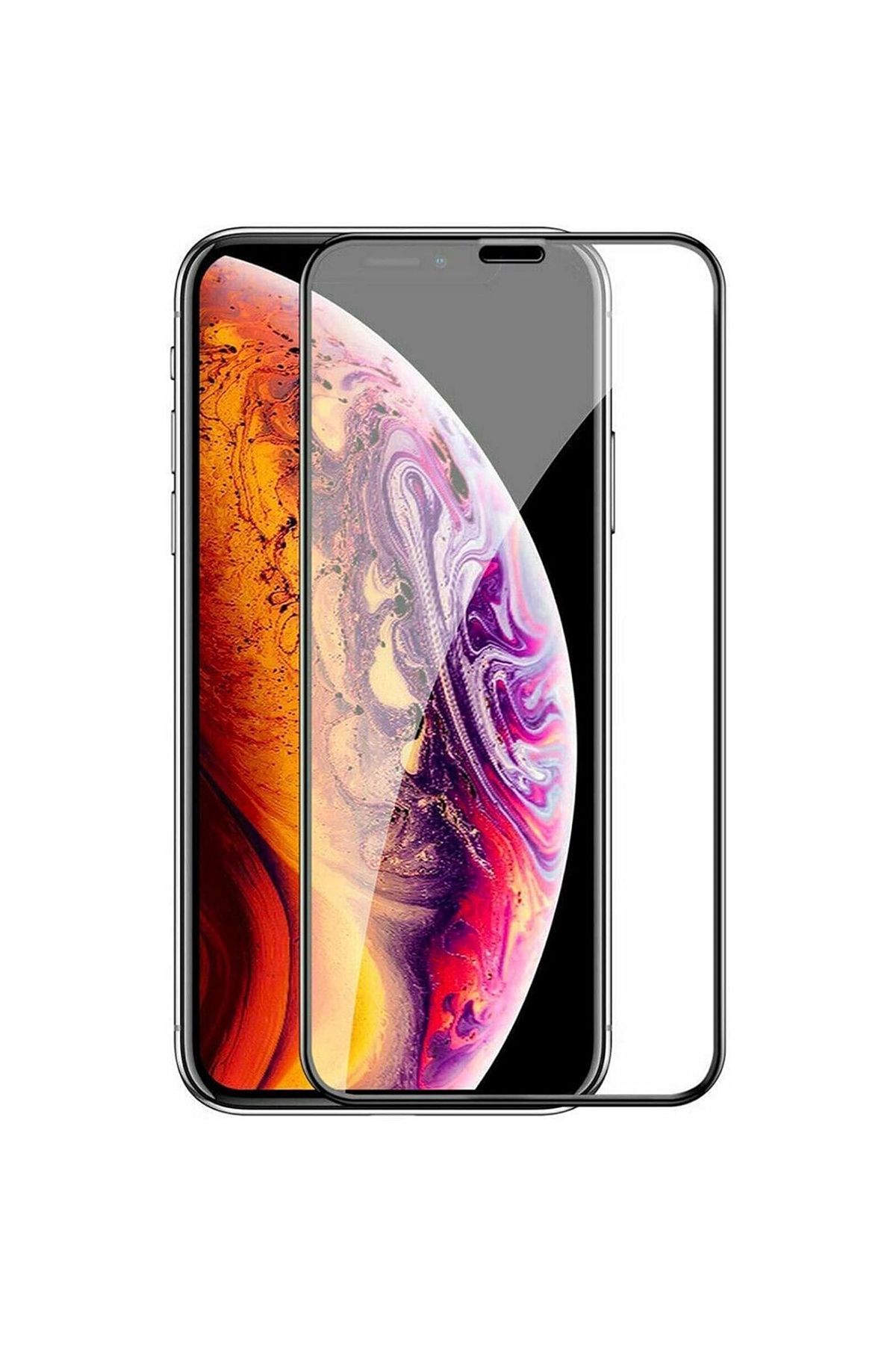 Merwish iPhone 12 ve 12 Pro ile Uyumlu Tam Kaplayan Premium Kalite Ekran Koruyucu
