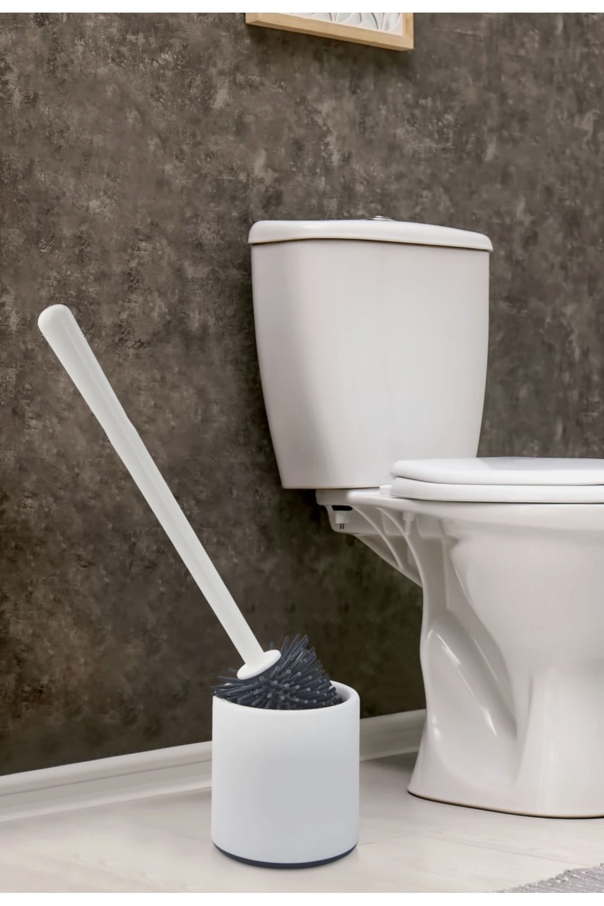 BySevil Sızdırmaz Silikon Wc Fırça ve Haznesi-Hijyenik Tuvalet Fırçası