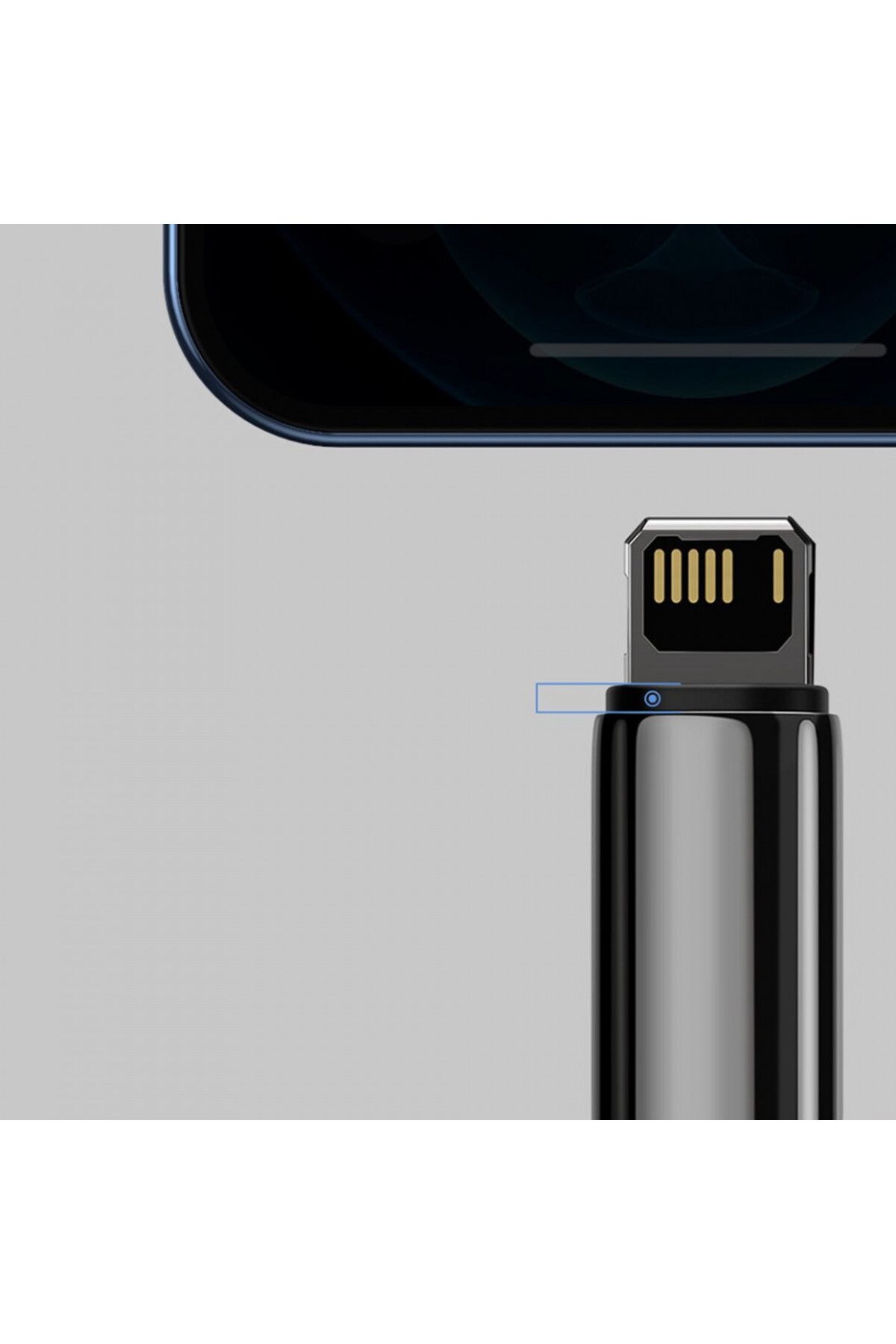 Baseus-USB to Lightning data cable, 2.4A, 1m, (CALWJ-01) - Black 4