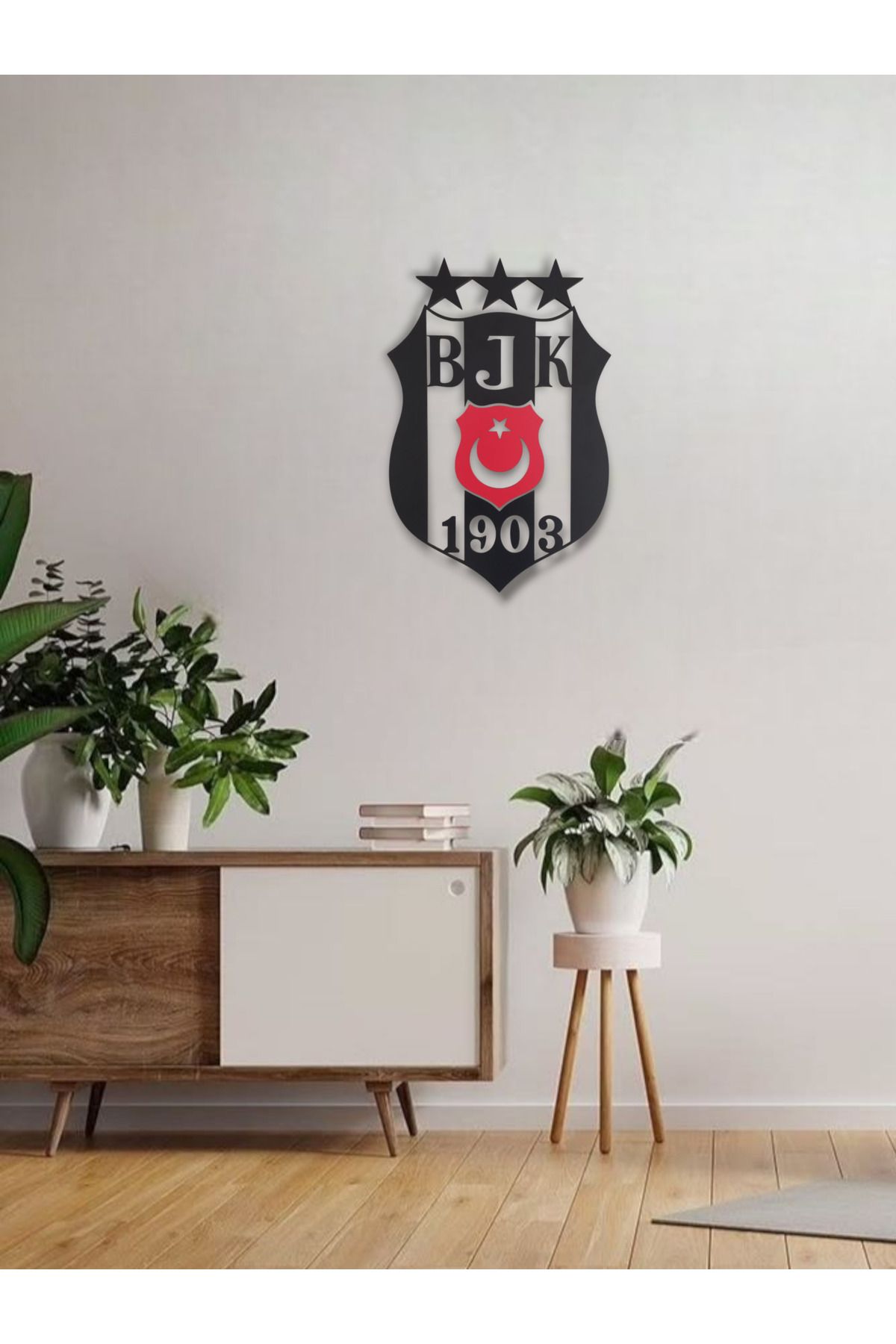 Home Beşiktaş temalı dekoratif ahşap duvar tablosu