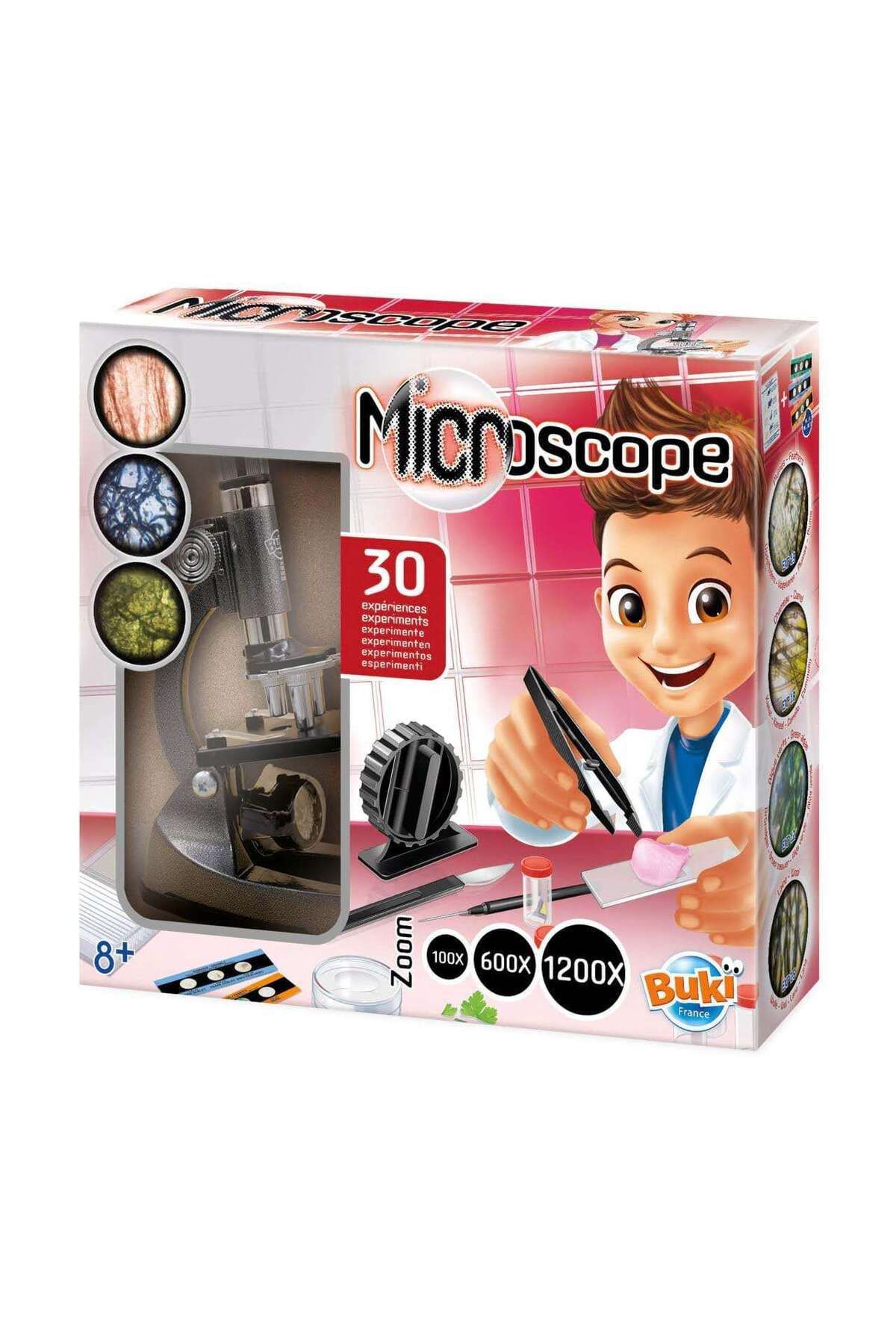 Buki France-Microscop educativ, model cu 30 experimente, lentile și accesorii 1
