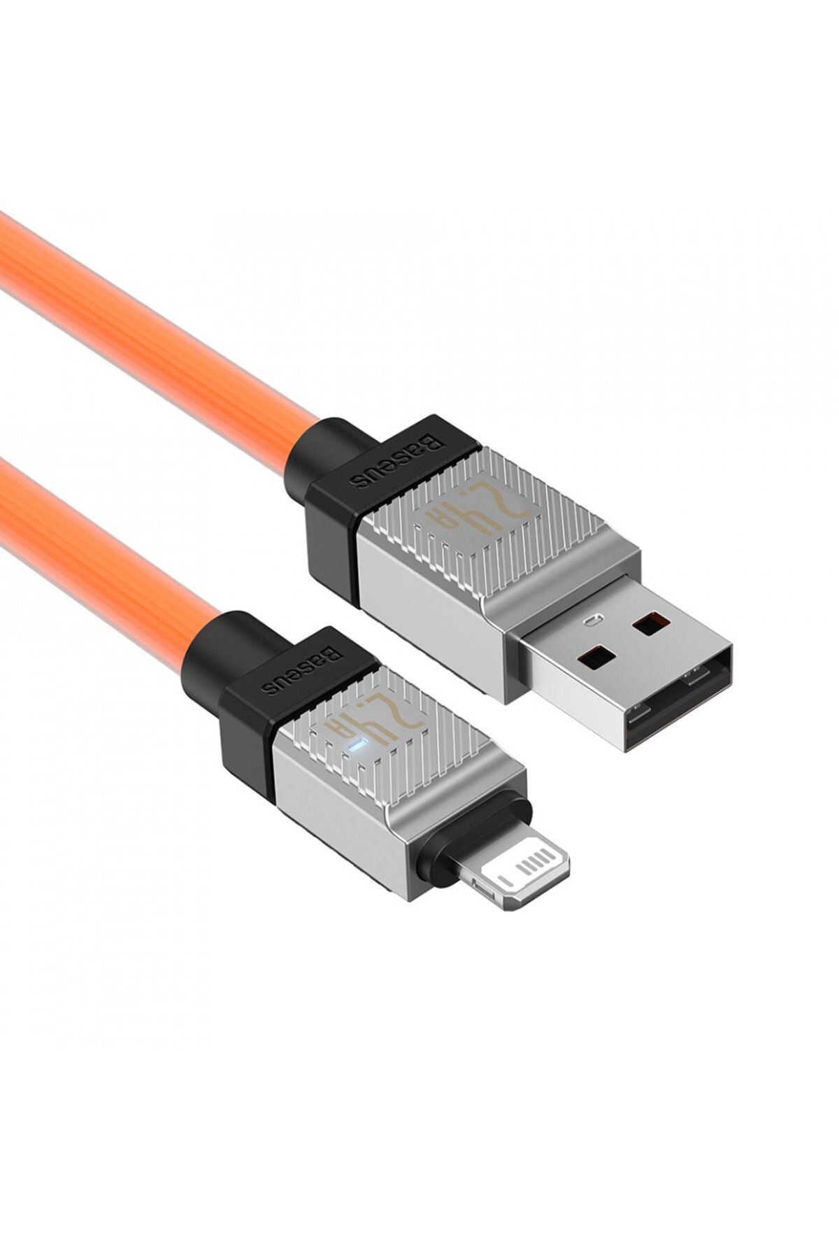 Baseus-USB to Lightning Fast Charging Data Cable, 2.4A, 2m - Baseus CoolPlay Series (CAKW000507) - Orange 3