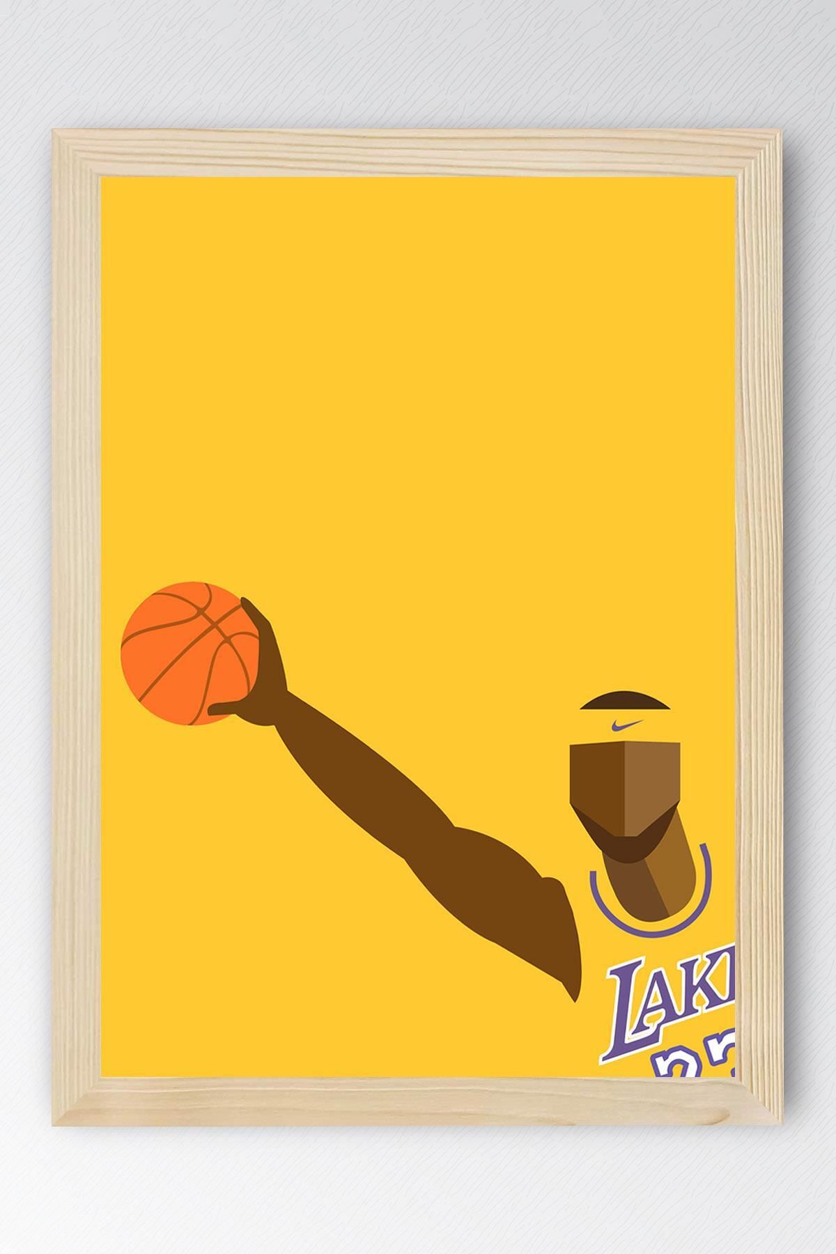 Saturn LeBron James Çerçeveli Tablo - Basketbol NBA Posteri Tablo