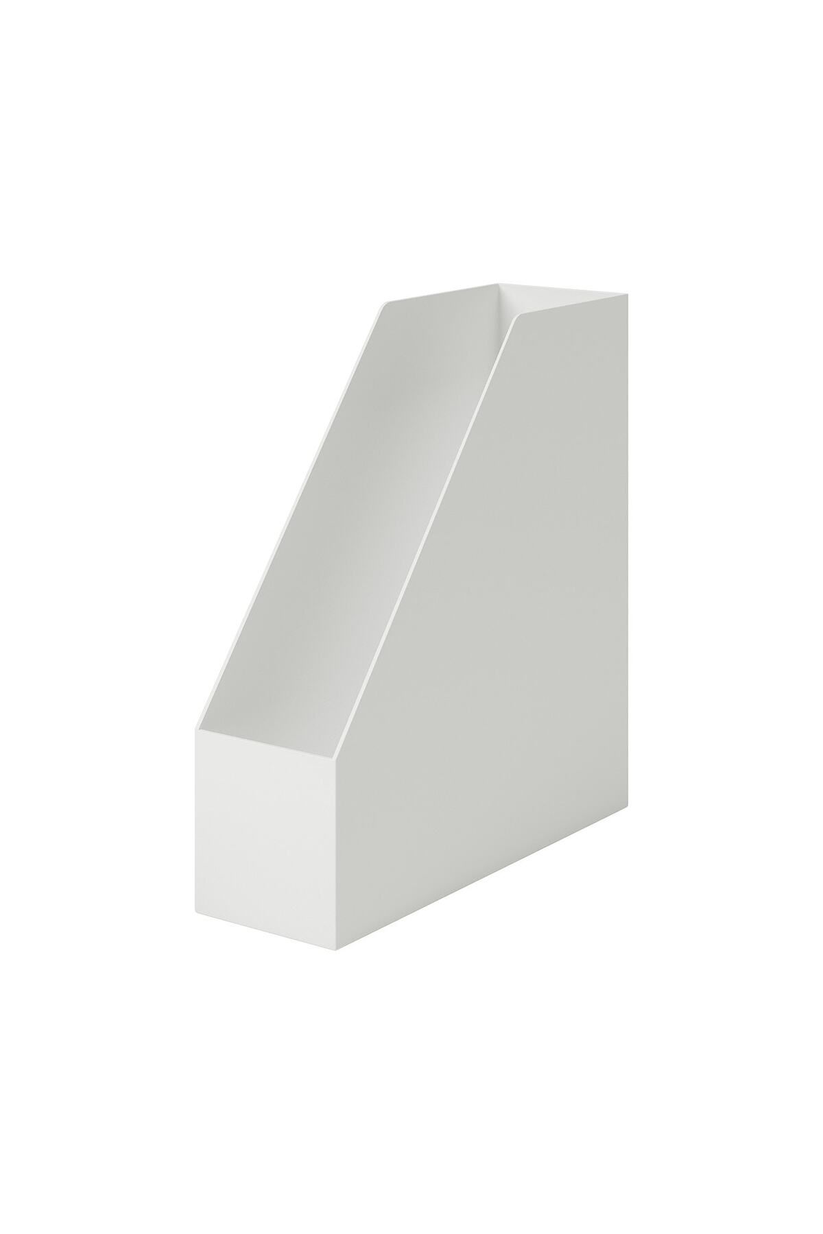 Muji-Polypropylene Stand File Box A4, W10 x D27.6 x H31.8cm, White 2