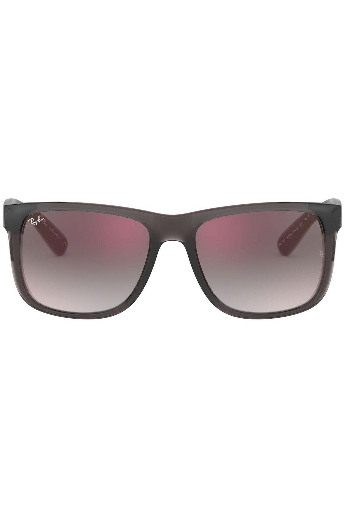 Ray-Ban-Ray‑Ban RB4165 Justin 606/U0 – Unisex, Transparent Grey, Lentile Grey Gradient Mirror Red, Mărime 55 2