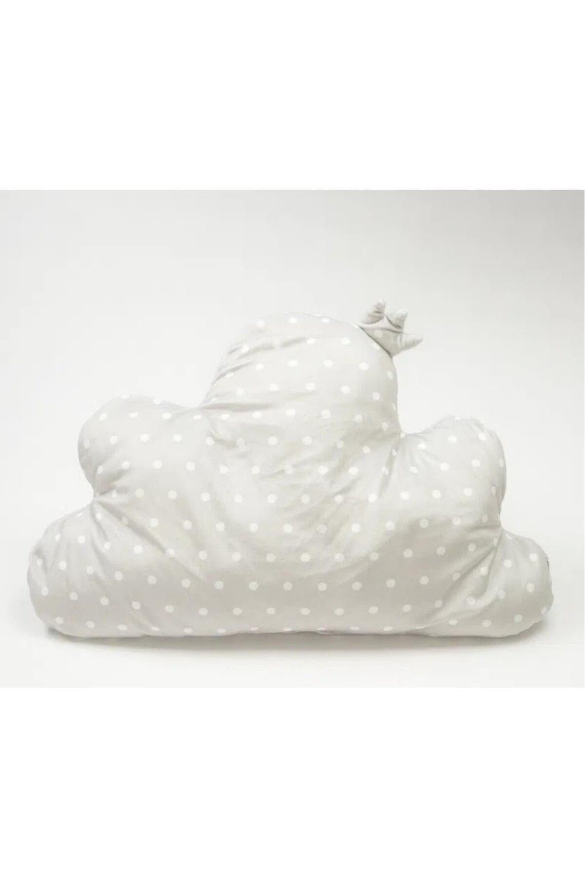 Miniso Bulut Yastık Gri Puantiyeli