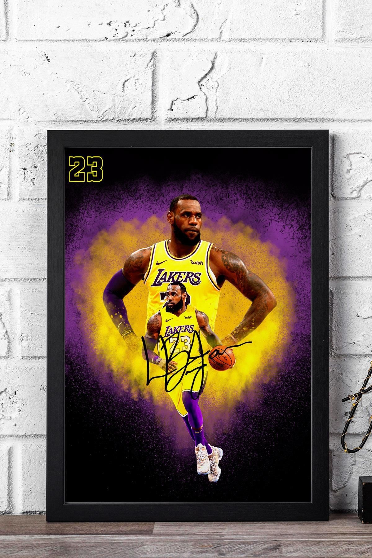 Saturn LeBron James Çerçeveli Tablo - Basketbol NBA Posteri Tablo