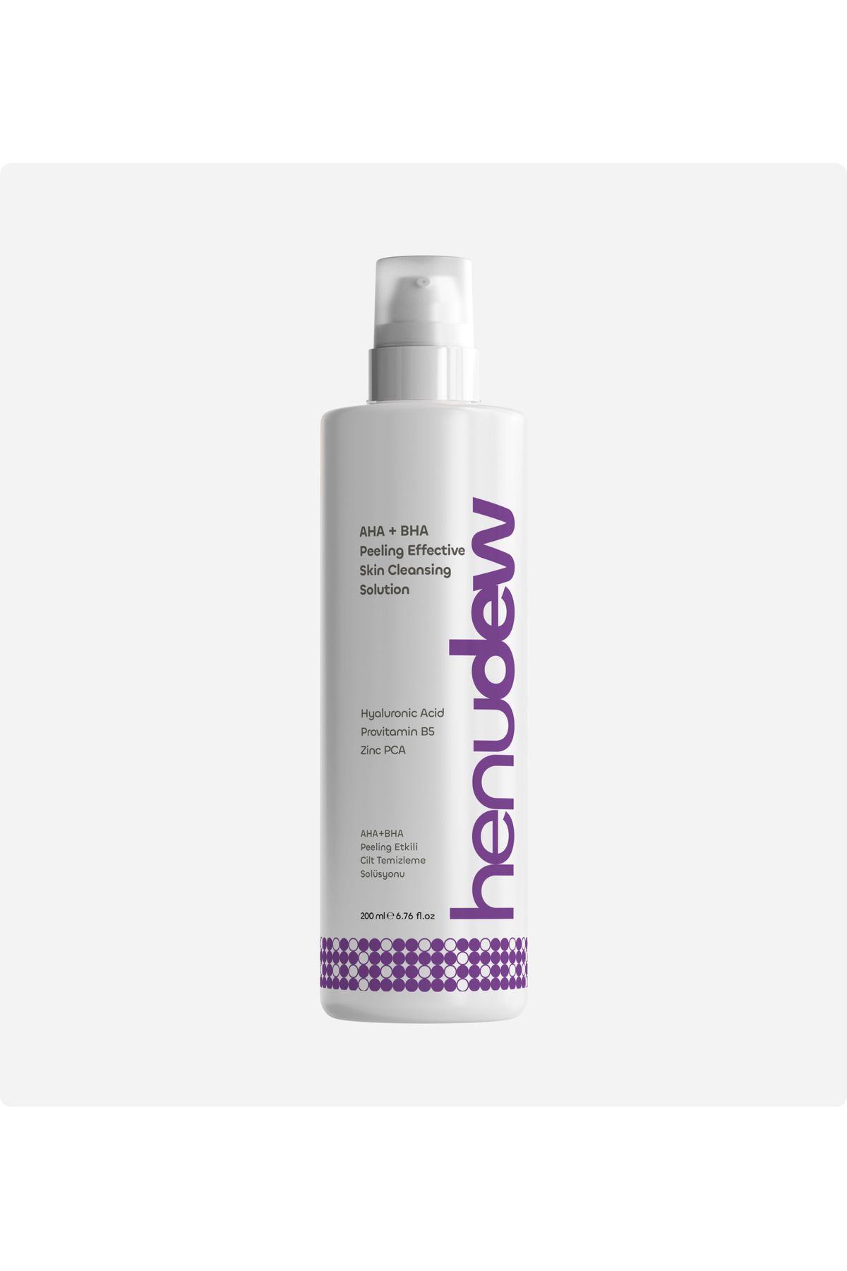 Henudew AHA+BHA Peeling Etkili Cilt Temizleme Solüsyonu
