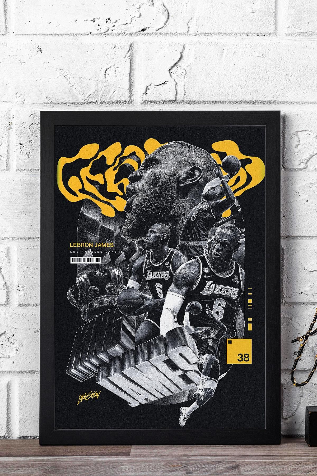 Saturn LeBron James Çerçeveli Tablo - Basketbol NBA Posteri Tablo
