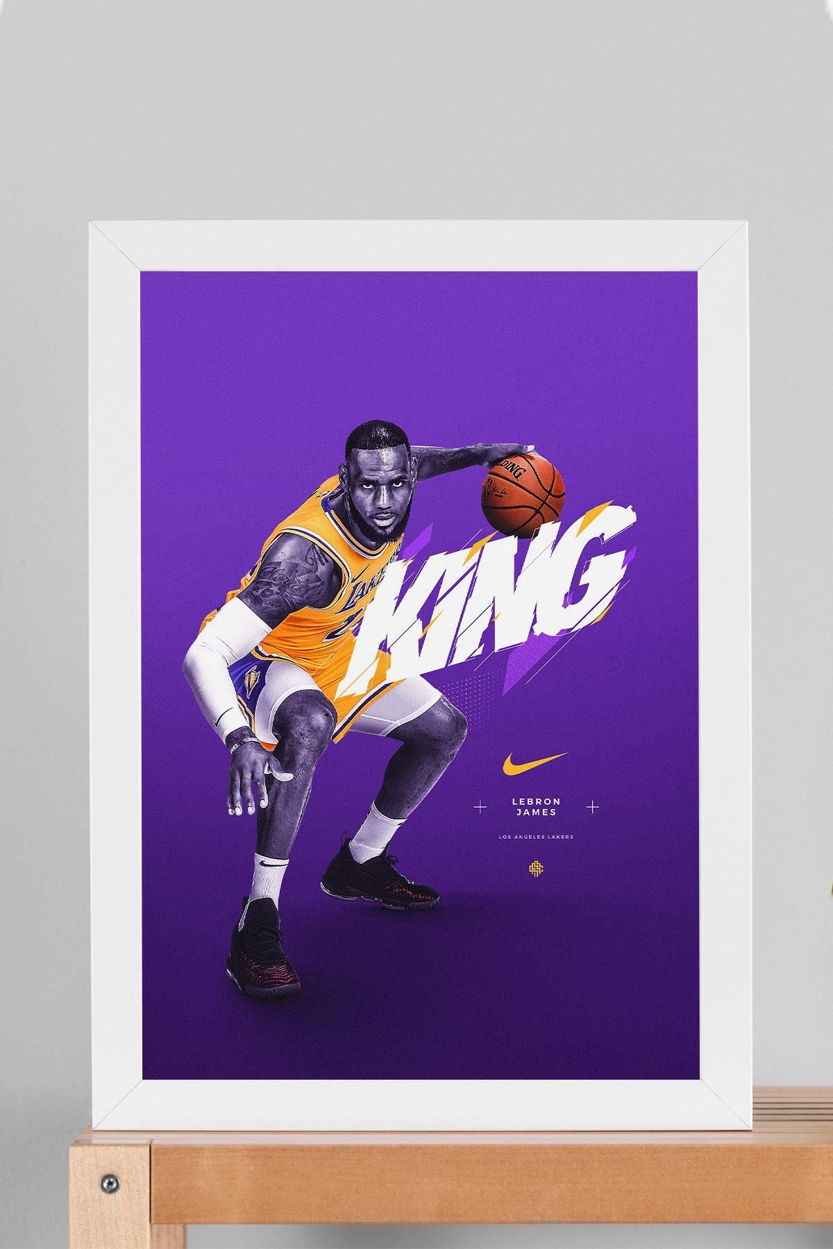 Saturn LeBron James Çerçeveli Tablo - Basketbol NBA Posteri Tablo