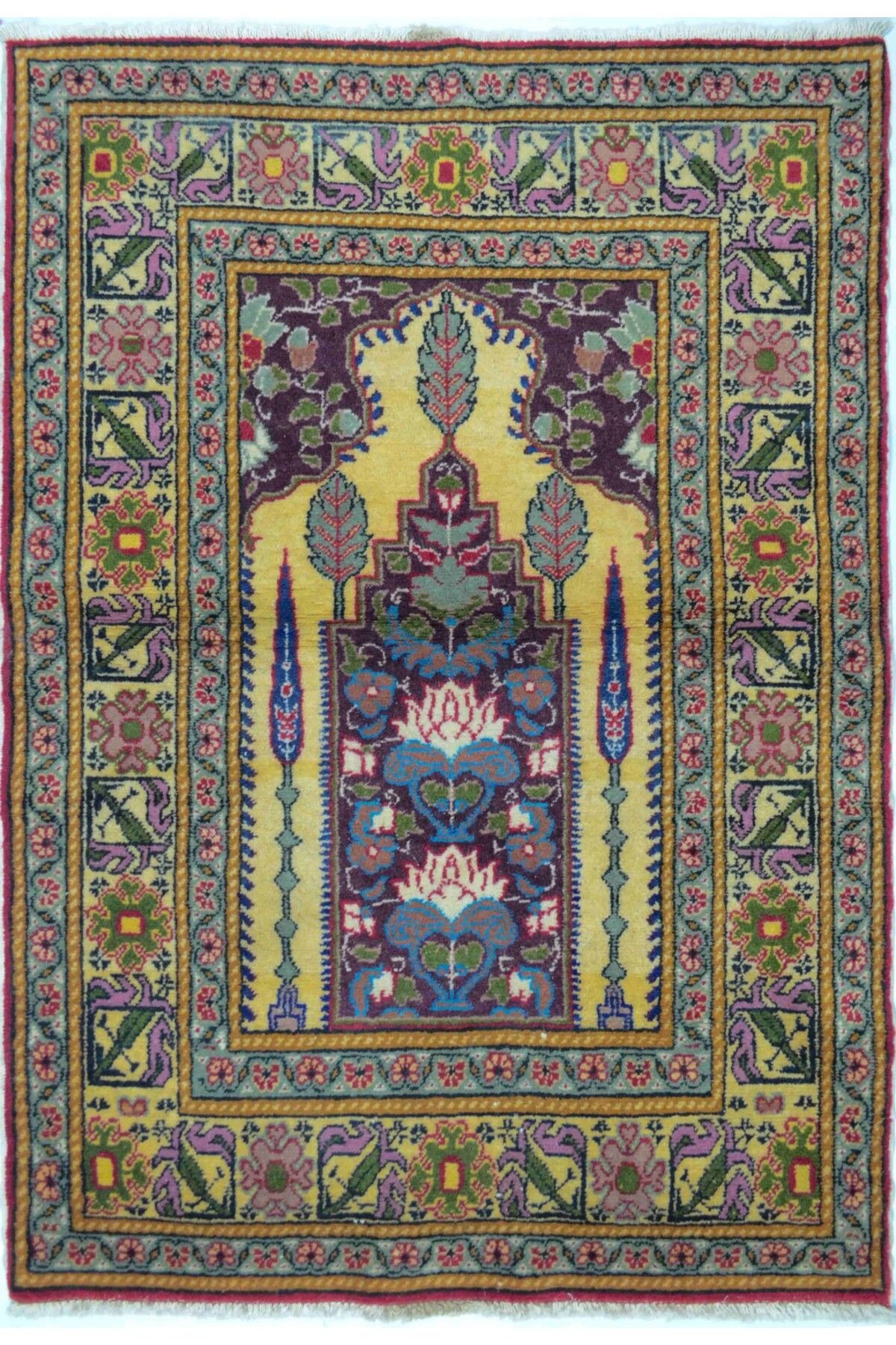 Handmade El Dokuma Kayseri Mihraplı Halı 83x126 cm (1.05 m²)