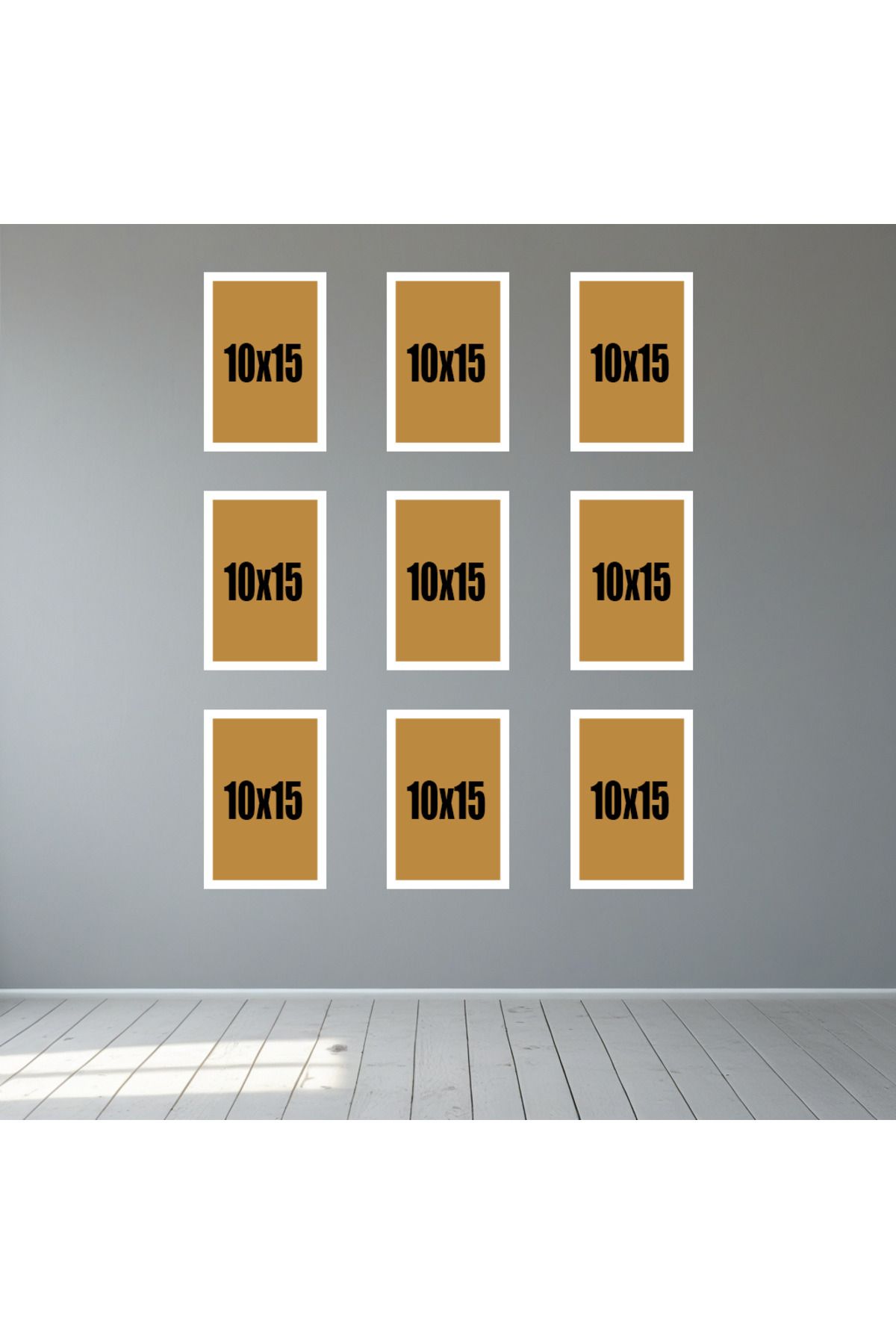 Tooall 10x15 Beyaz Çerçeve Seti – Boş Duvar Çerçevesi ( 6’lı, 9’lu Seçenekli)