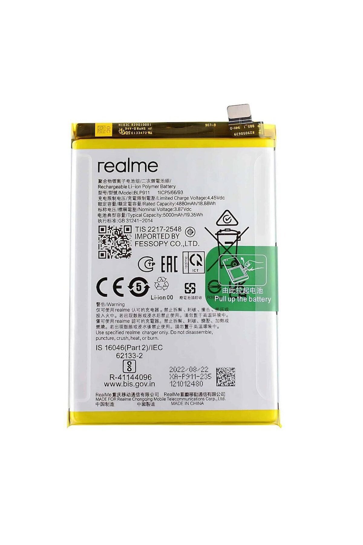 AXYA Realme 9 Pro 5g Pil Batarya BLP911