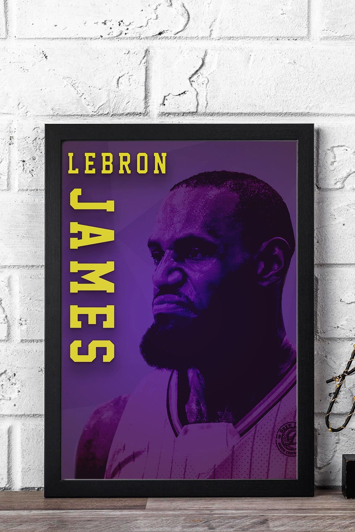 Saturn LeBron James Çerçeveli Tablo - Basketbol NBA Posteri Tablo