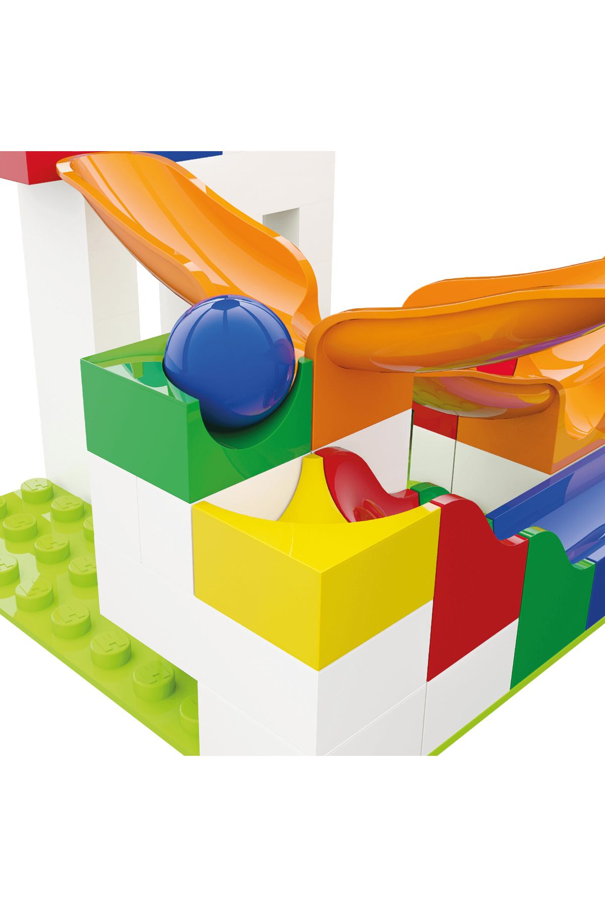 Hubelino-Joc de constructie Marble Run Extensie Pendul 46 piese 4