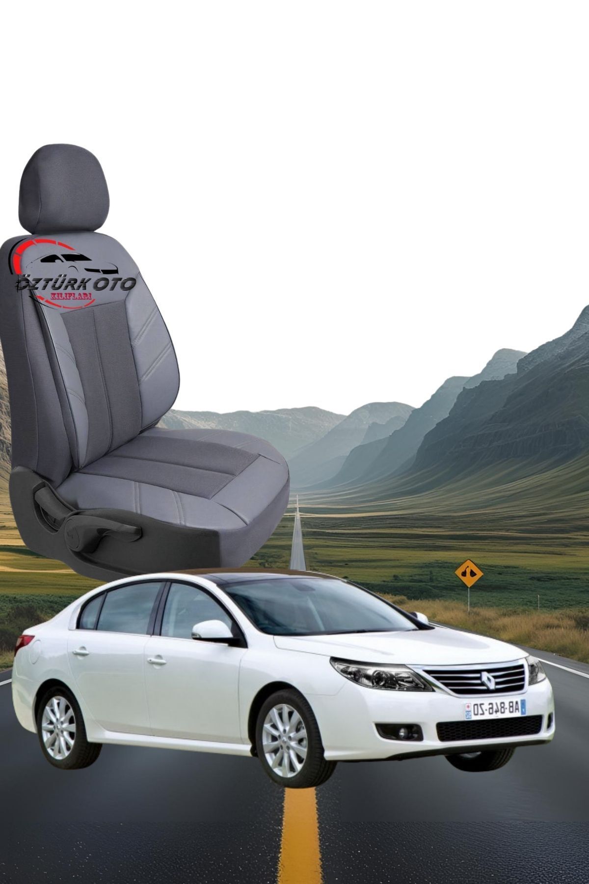 MEVLÜT ÖZTÜRK OTO KILIFLARI Akik Serisi Renault Latitude Tam Set Oto Koltuk Kılıfı