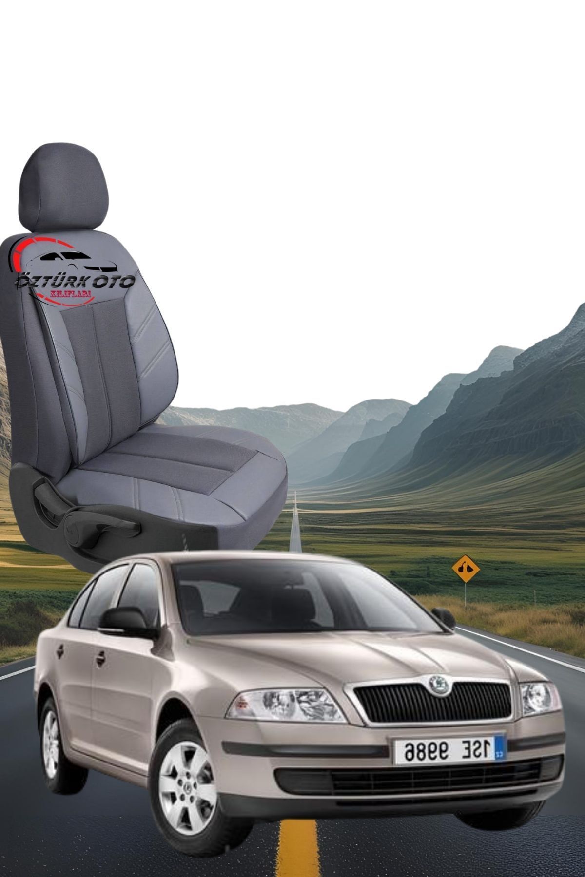 MEVLÜT ÖZTÜRK OTO KILIFLARI Akik Serisi Skoda Oktavia Tam Set Oto Koltuk Kılıfı