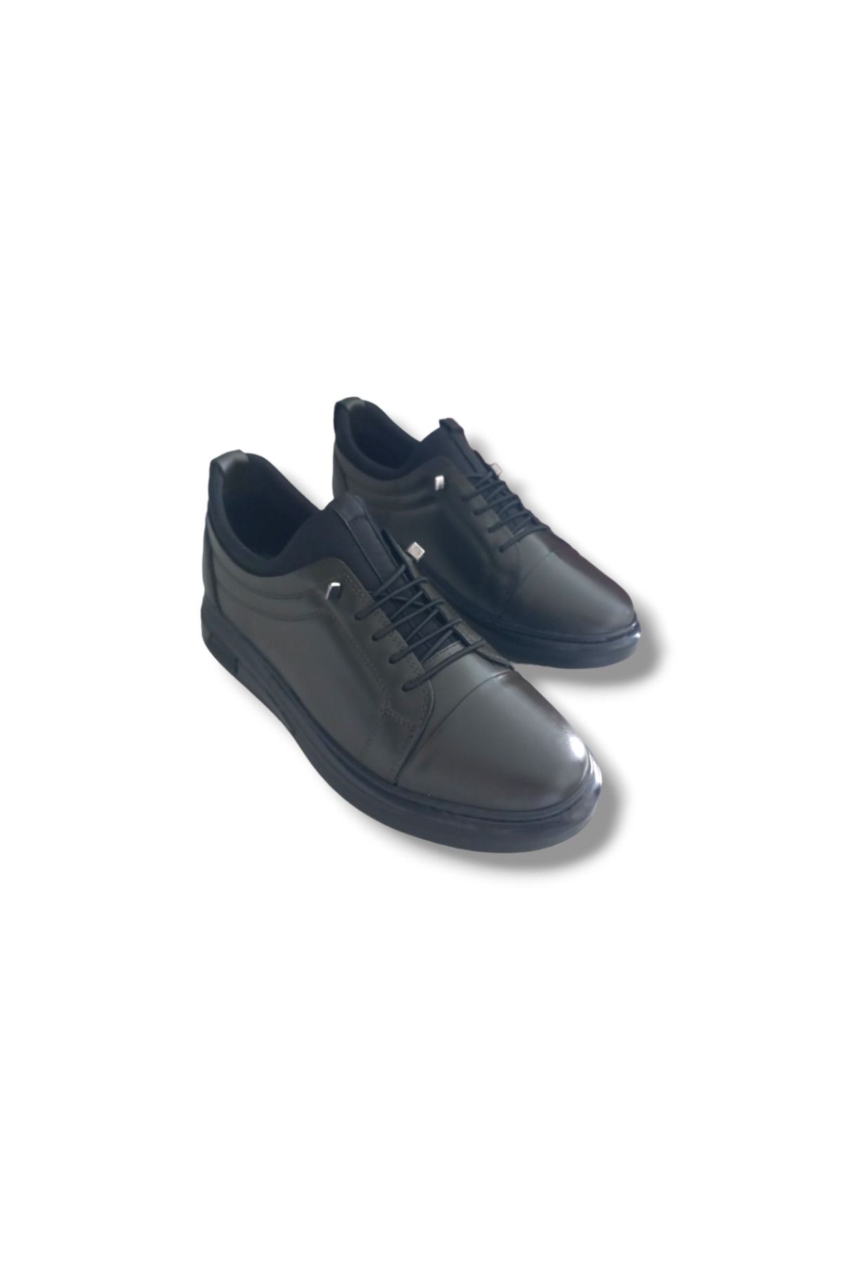 Growish GR159 Hakiki Deri Petrol Yeşili Sneaker Erkek Ayakkabı