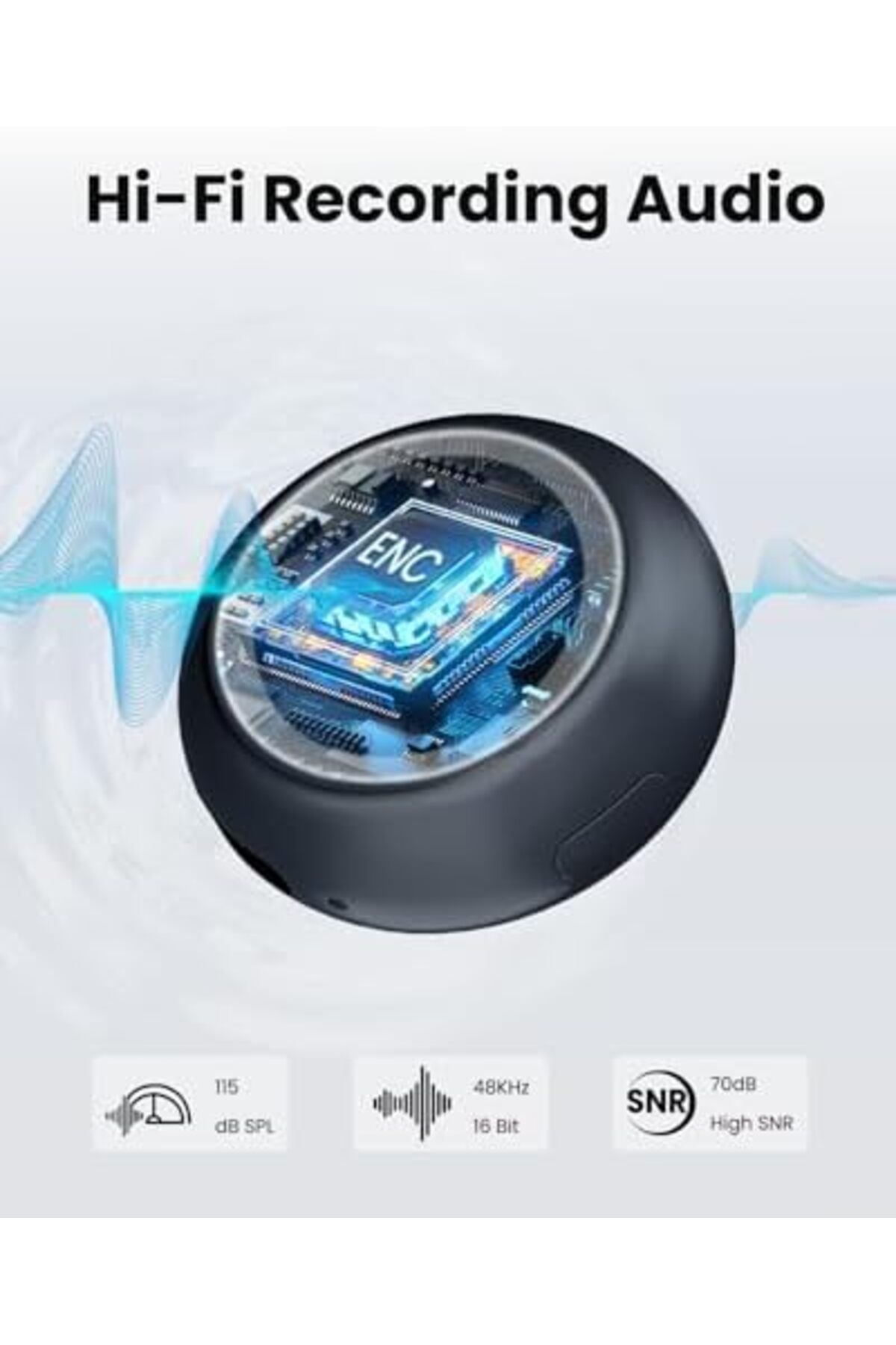 Generic-ميكروفون لافالير لاسلكي لأجهزة iPhone/Android، ميكروفون TNW A37 صغير مع خاصية إلغاء الضوضاء، 40 ساعة، 50 متر 6