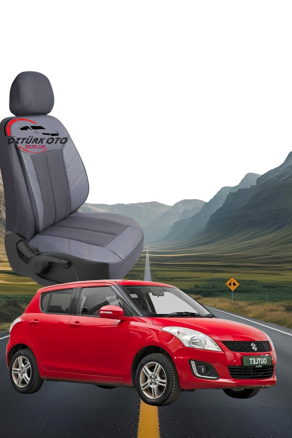 MEVLÜT ÖZTÜRK OTO KILIFLARI Akik Serisi Suzuki Swift Tam Set Oto Koltuk Kılıfı