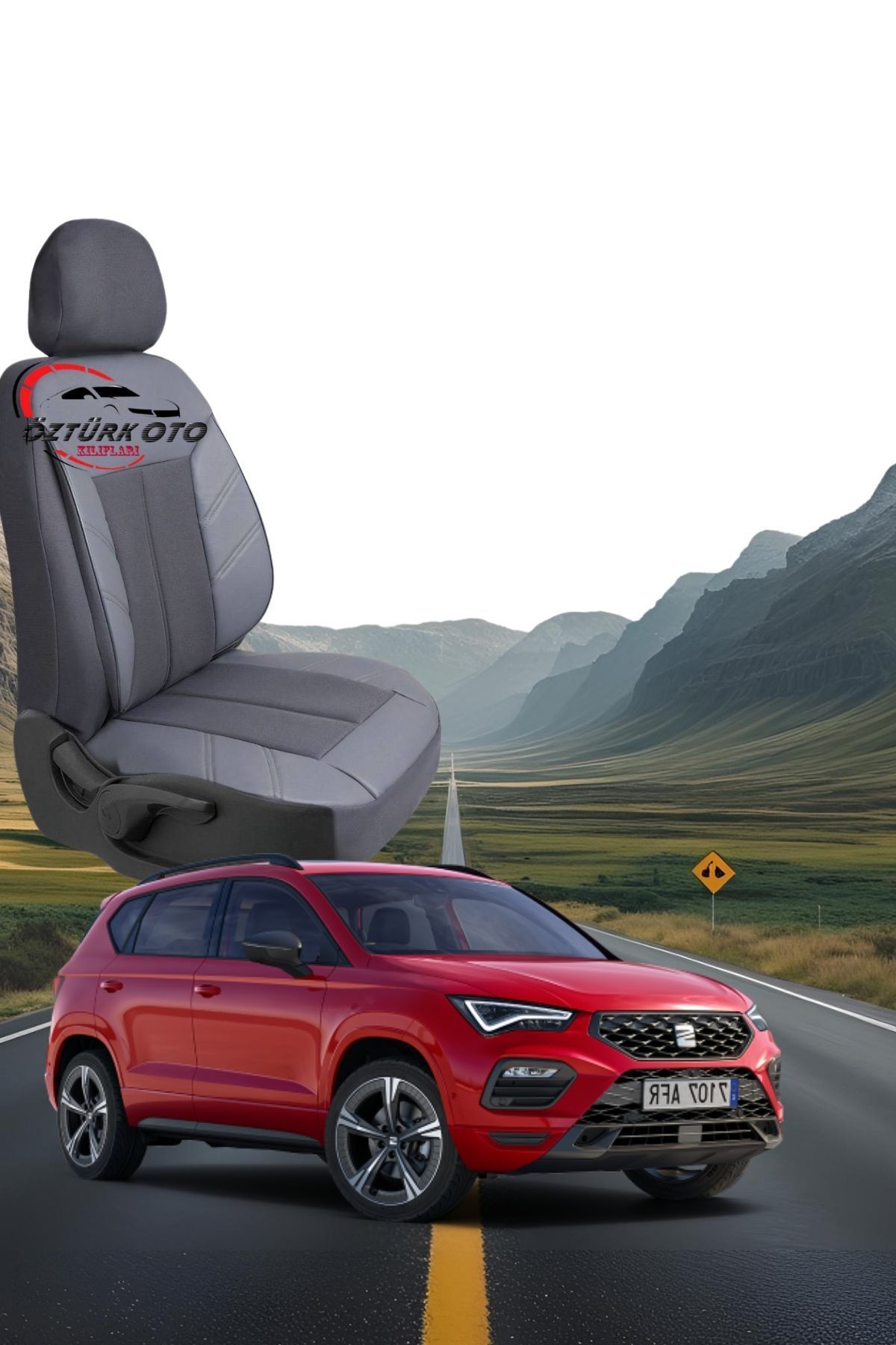 MEVLÜT ÖZTÜRK OTO KILIFLARI Akik Serisi Seat Ateca Tam Set Oto Koltuk Kılıfı