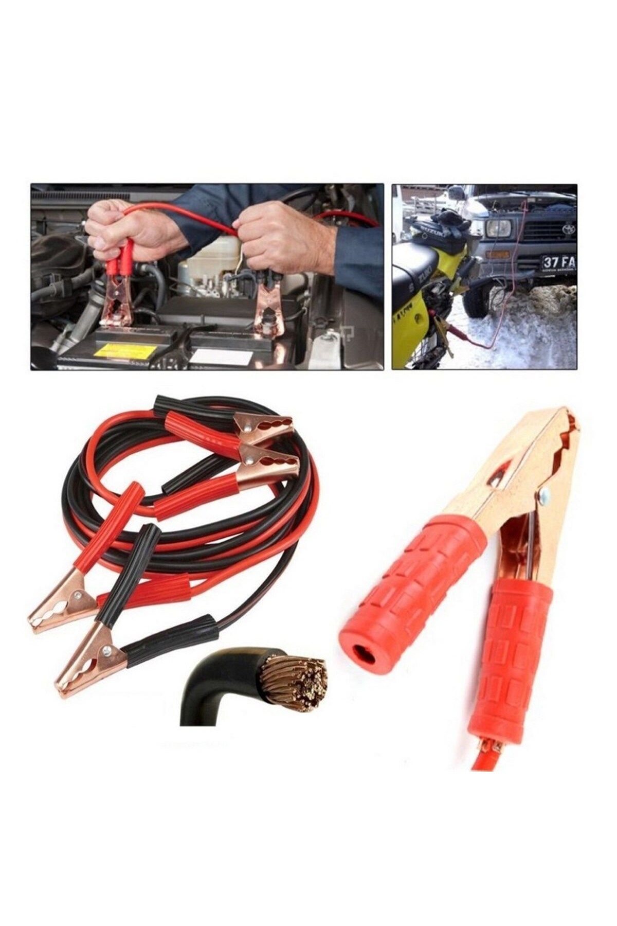 Mena Rise BlackShop 1200 Amper Akü Takviye Kablosu 2.5 Metre Bakır Akü Takviye Cihazı 1064272