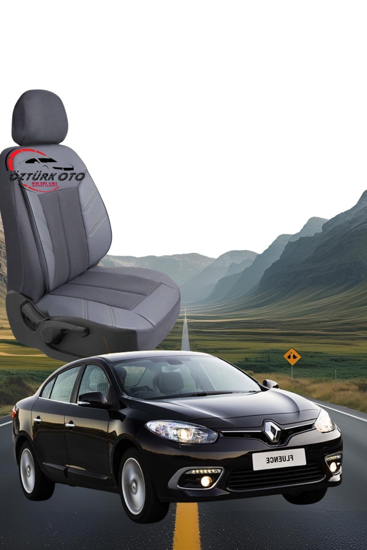 MEVLÜT ÖZTÜRK OTO KILIFLARI Akik Serisi Renault Fluance Tam Set Oto Koltuk Kılıfı
