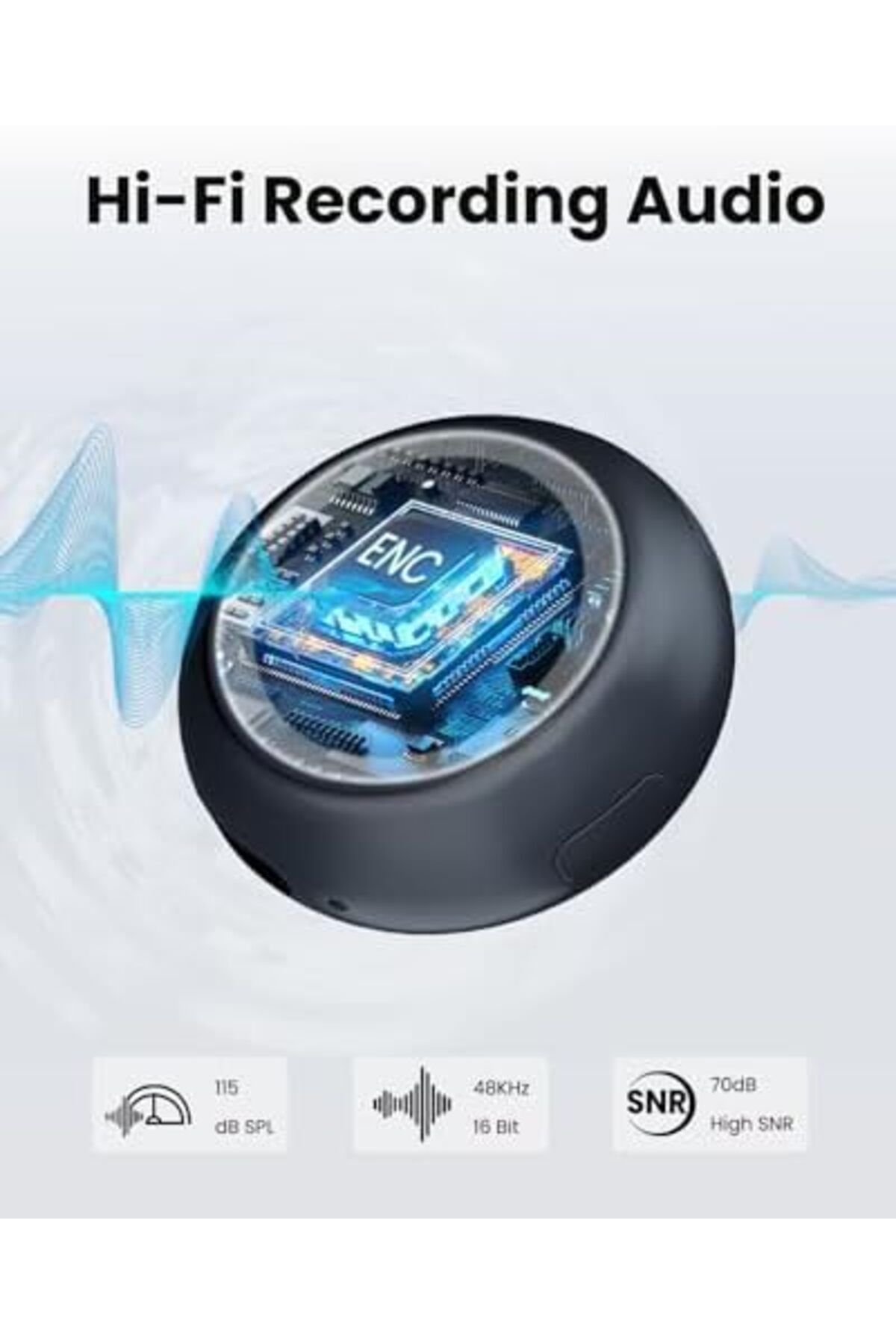 Generic-ميكروفون لافالير لاسلكي لأجهزة iPhone/Android، ميكروفون TNW A37 صغير مع خاصية إلغاء الضوضاء، 40 ساعة، 50 متر 6