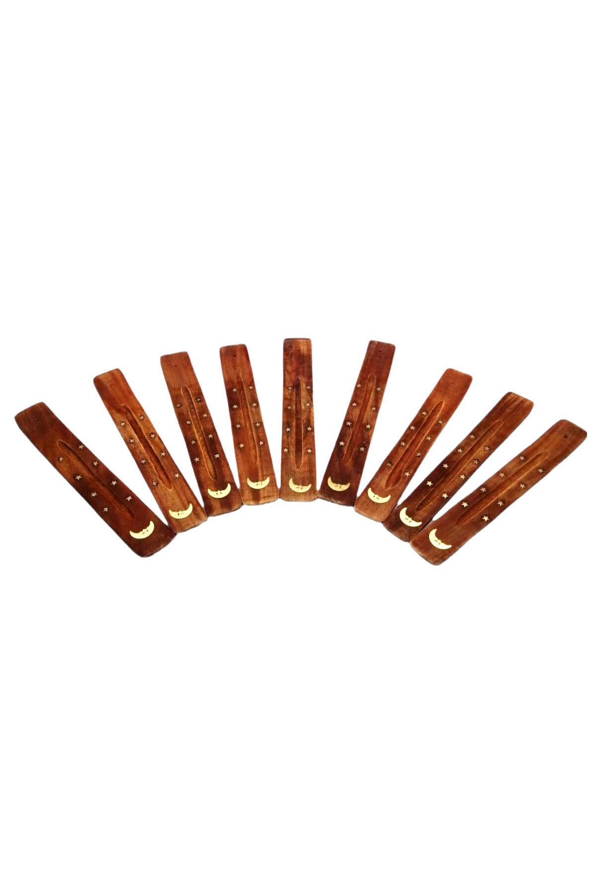 Mena Rise BlackShop MYSTİCA INCENSE STICK STAND AHŞAP TÜTSÜ KAYIK STANDI 24CM 1064272