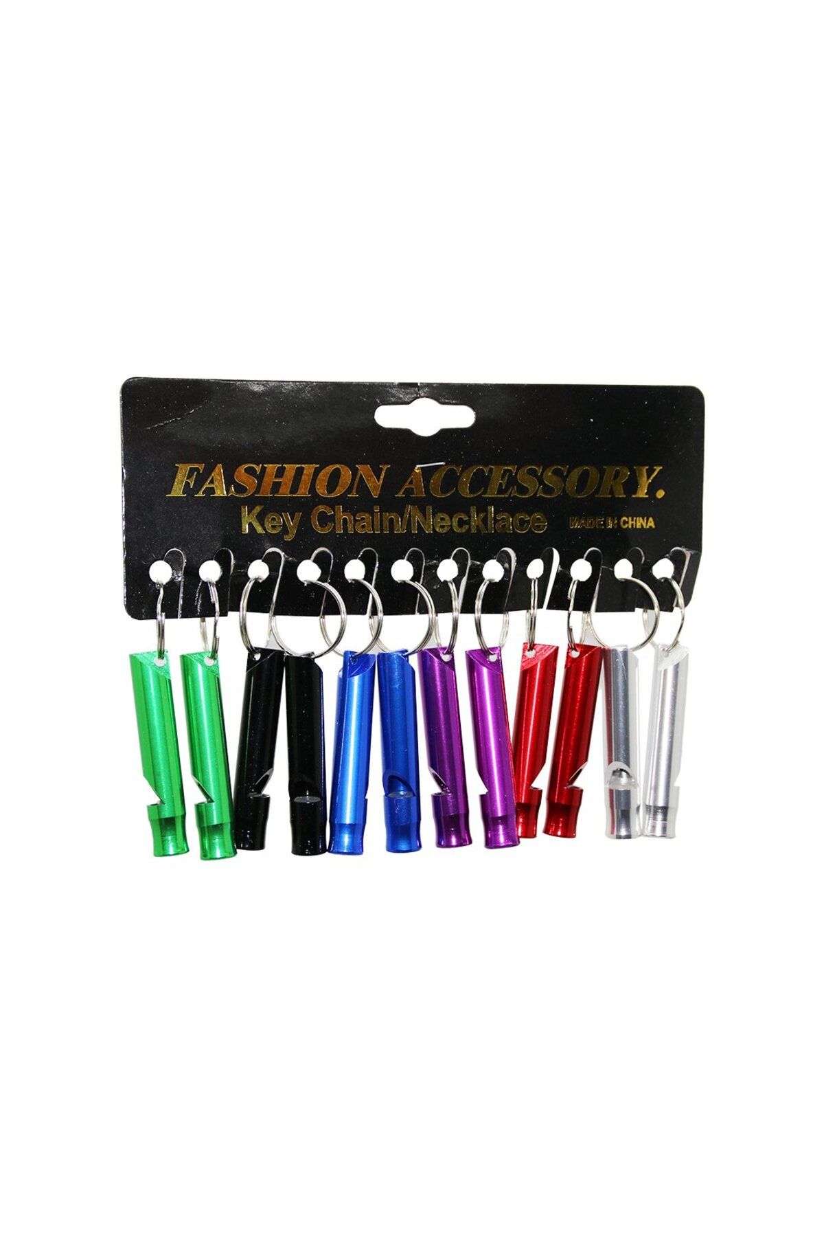 Mena Rise BlackShop RENKLİ METAL DÜDÜK ANAHTARLIK 1064272