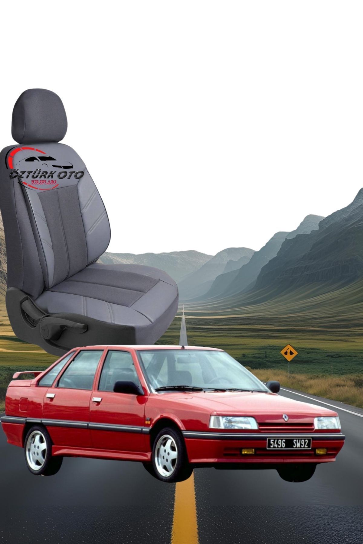 MEVLÜT ÖZTÜRK OTO KILIFLARI Akik Serisi Renault 21 Tam Set Oto Koltuk Kılıfı