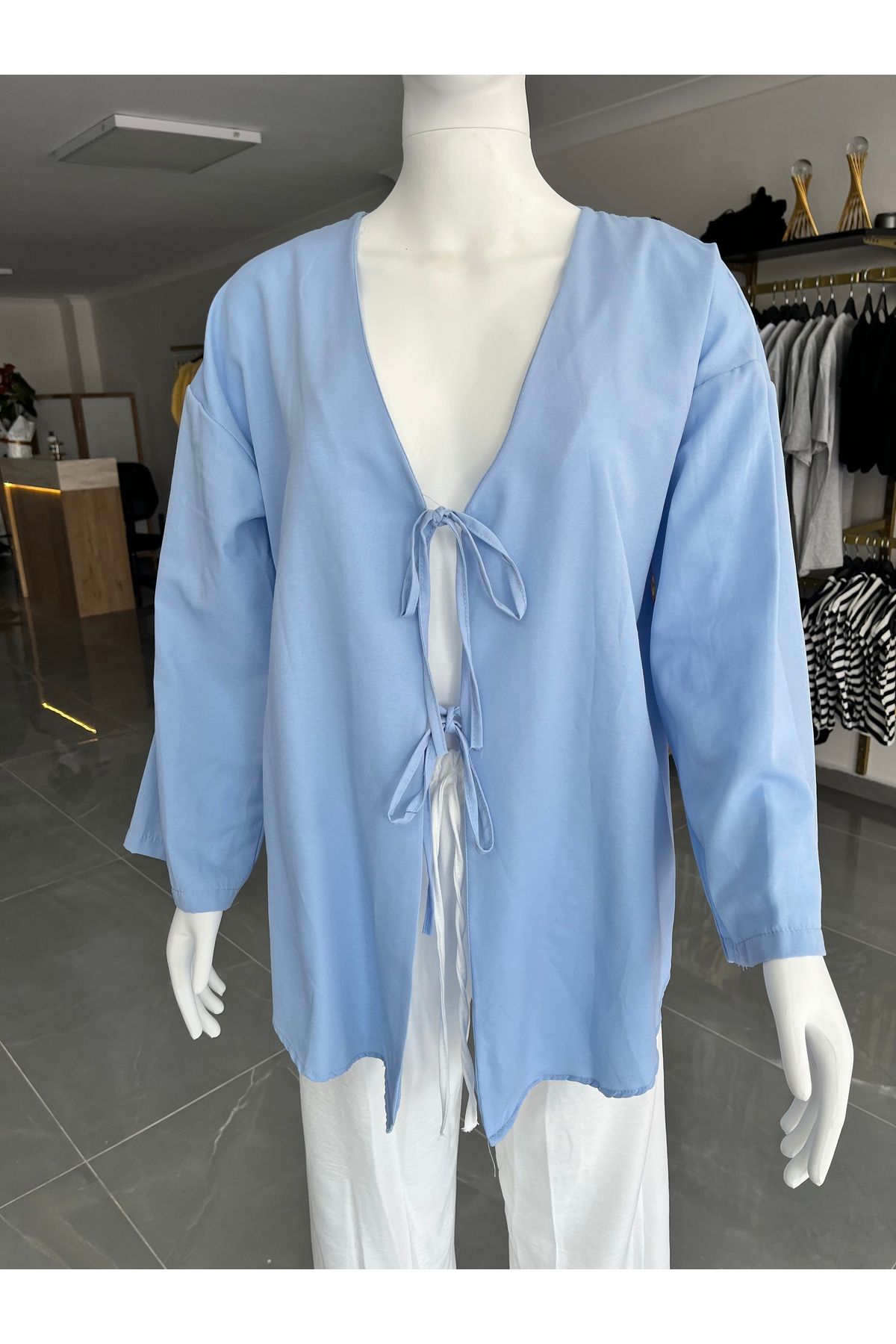 MODA Kimono bağcıklı gömlek kimono