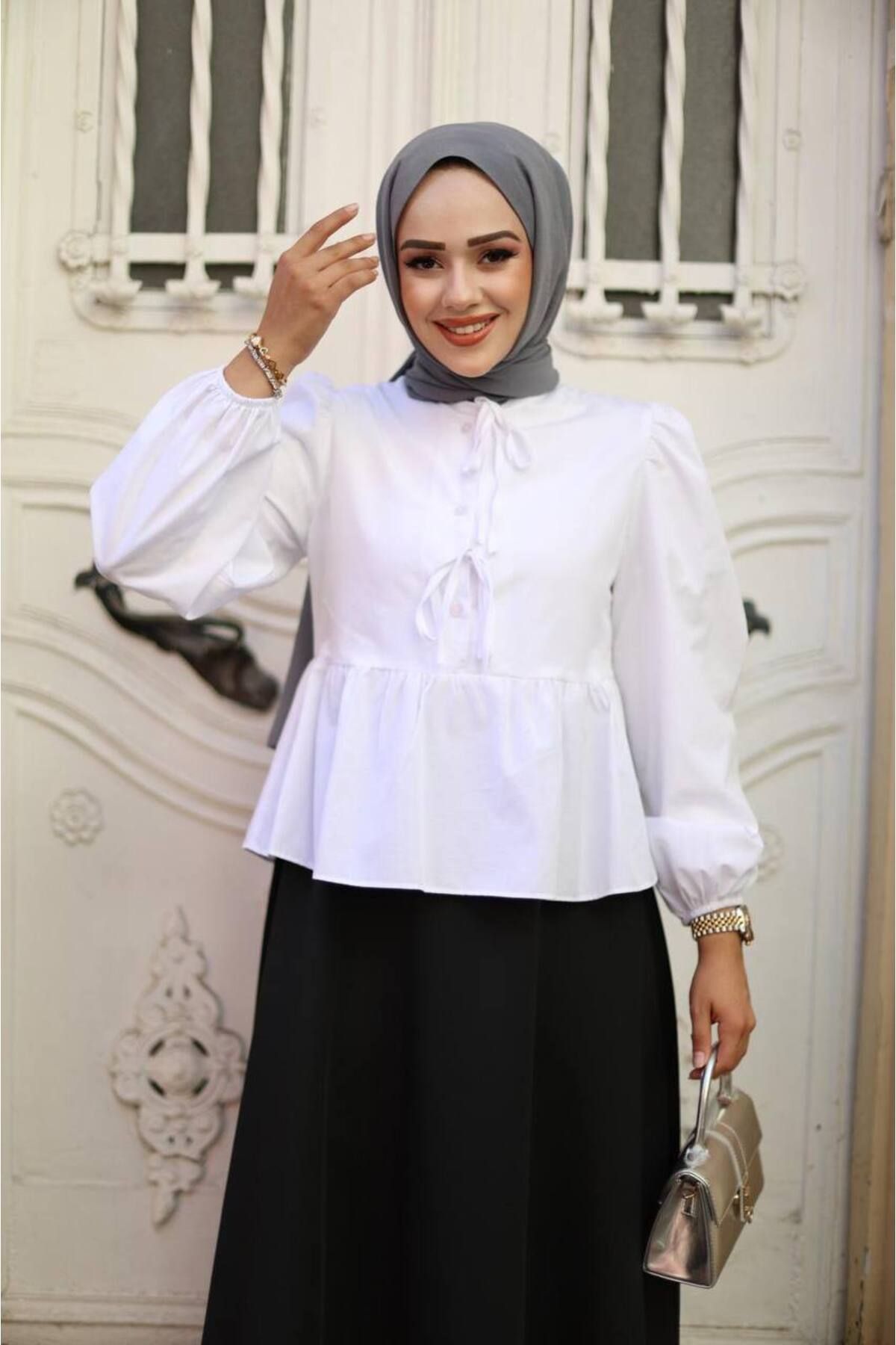 SETA FASHION Fiyonklu Tunik Gömlek